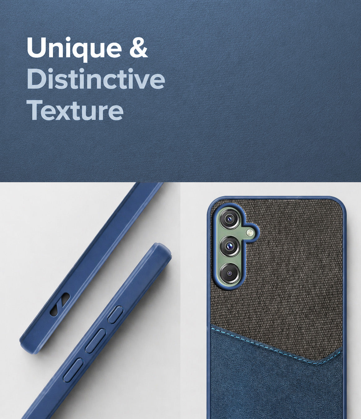 For Samsung Galaxy F34 5G Back Cover Case (Dual PU Leather Stitch | Professional Minimalist | Soft and Flexible)