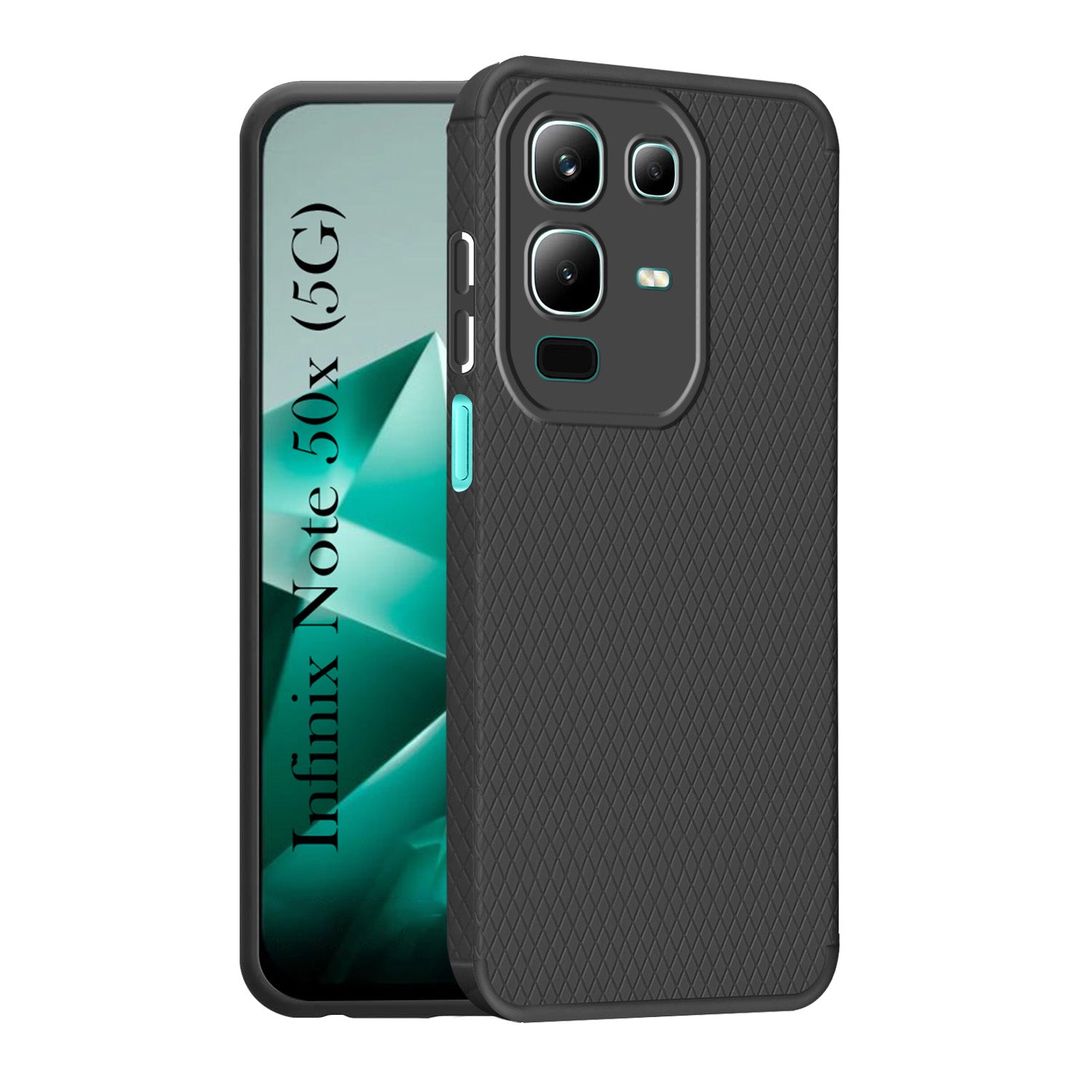 For Infinix Note 50x Back Cover Case  (Liquid Silicone | Side Grip | Camera Protection)