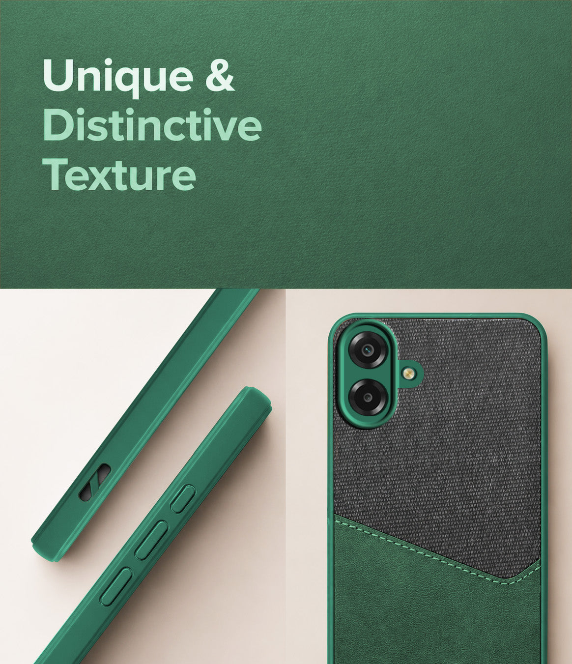 For Samsung Galaxy M07 | Samsung Galaxy F07 Back Cover Case (Dual PU Leather Stitch | Professional Minimalist | Soft and Flexible)
