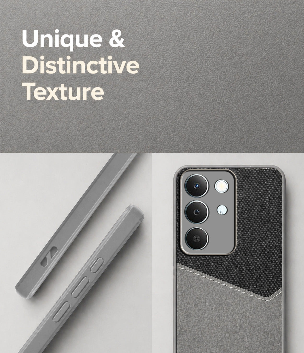 For Realme P4 Lite 5G | Narzo 100 Lite 5G Back Cover Case (Dual PU Leather Stitch | Professional Minimalist | Soft and Flexible)