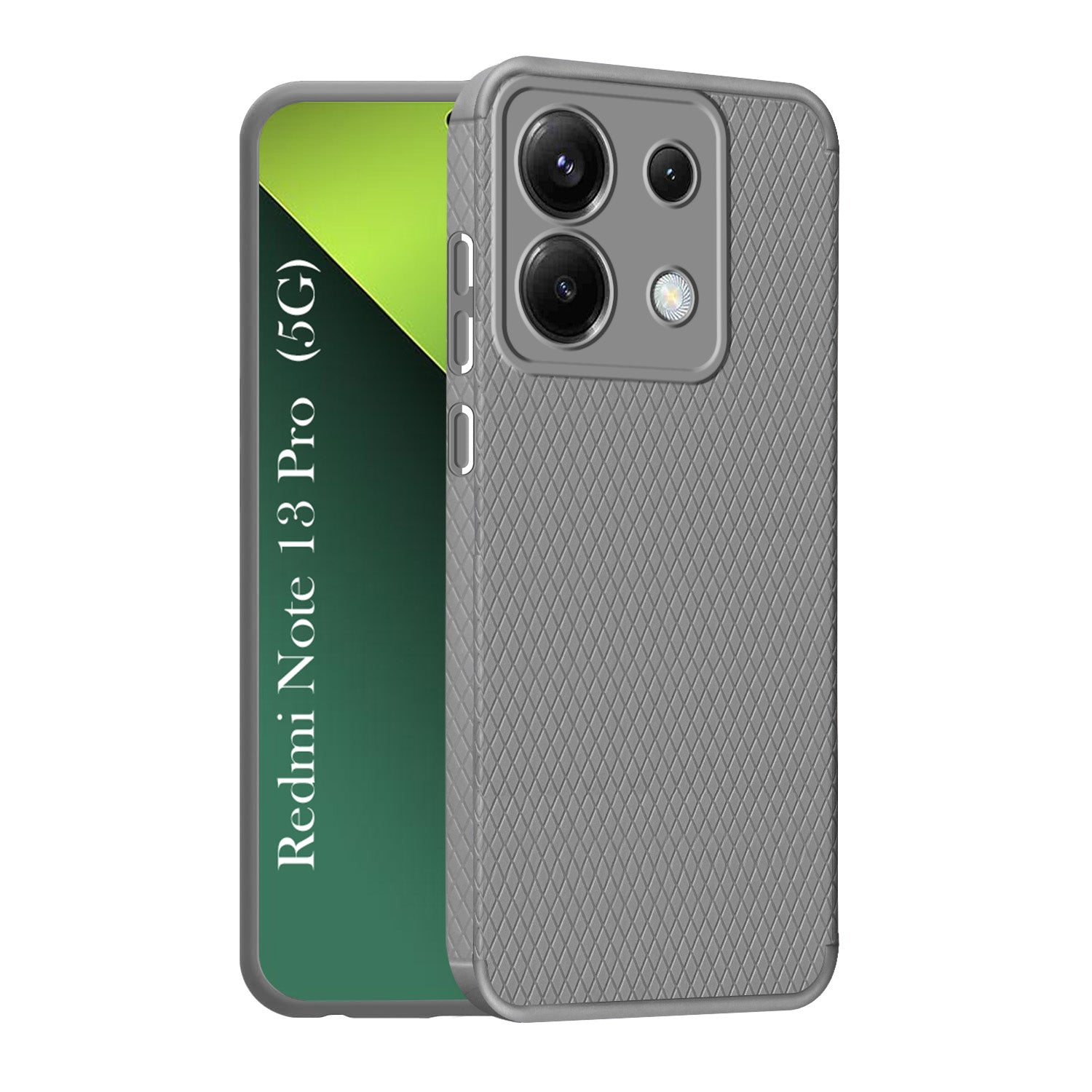 For Redmi Note 13 Pro Back Cover Case (Liquid Silicone | Side Grip | Camera Protection)