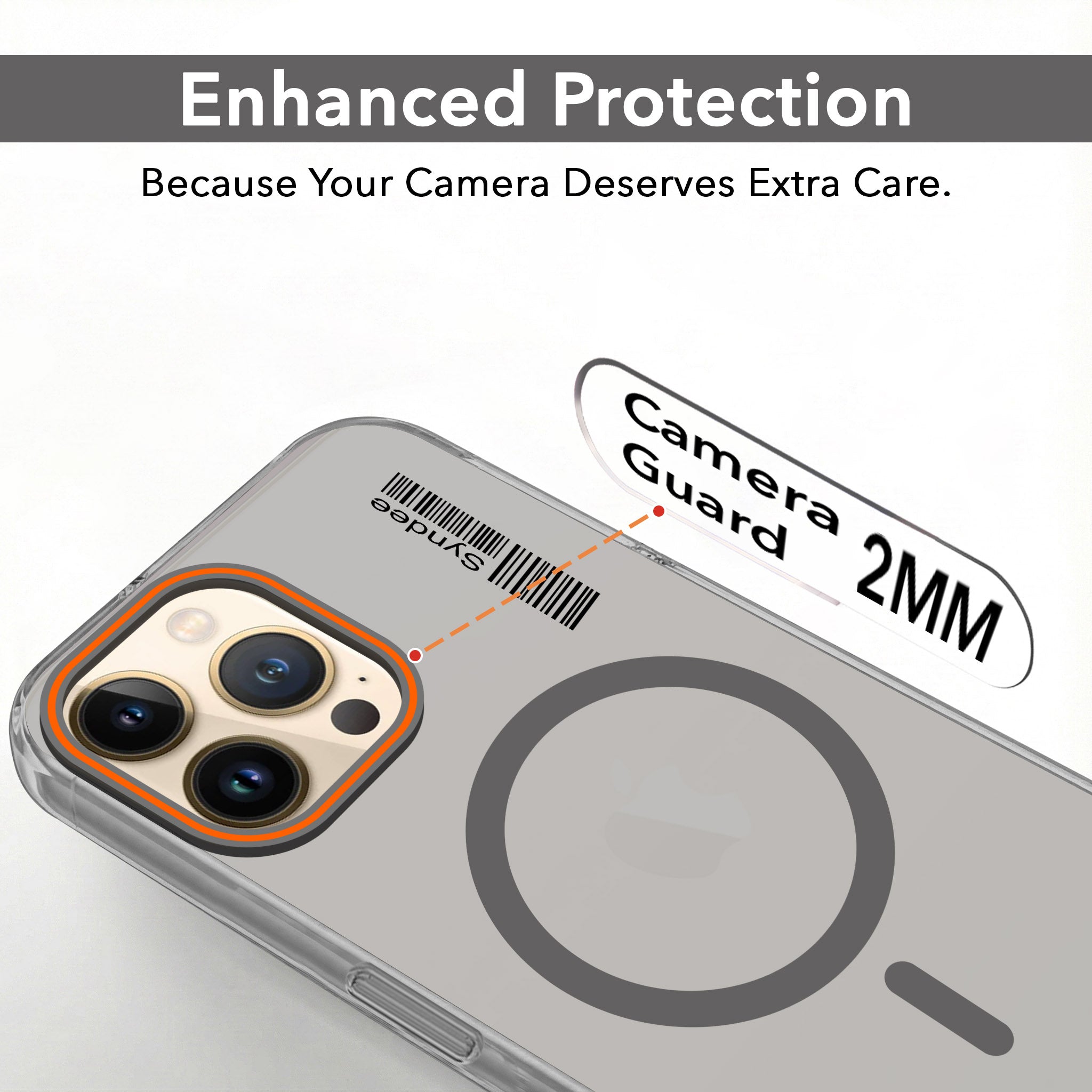 For Apple iPhone 13 Pro Max Back Cover Case  (Soft Touch | Camera Bump Protection | MagSafe Compatible | Matte Finish)