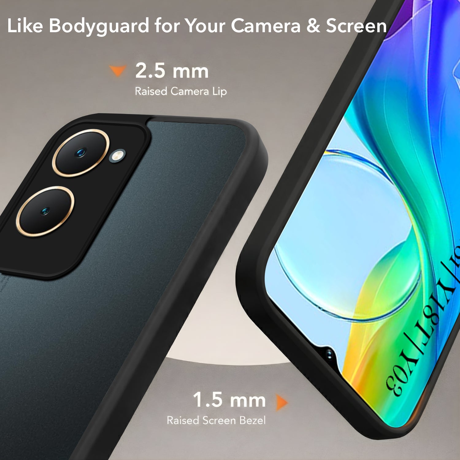 For Vivo Y18 | Y18e | Y03 | Y18i | Y18t Back Cover Case (Built-in Stand | Lifetime Anti Yellow | Kickstand Shockproof | Camera Protection | MagSafe Compatible)