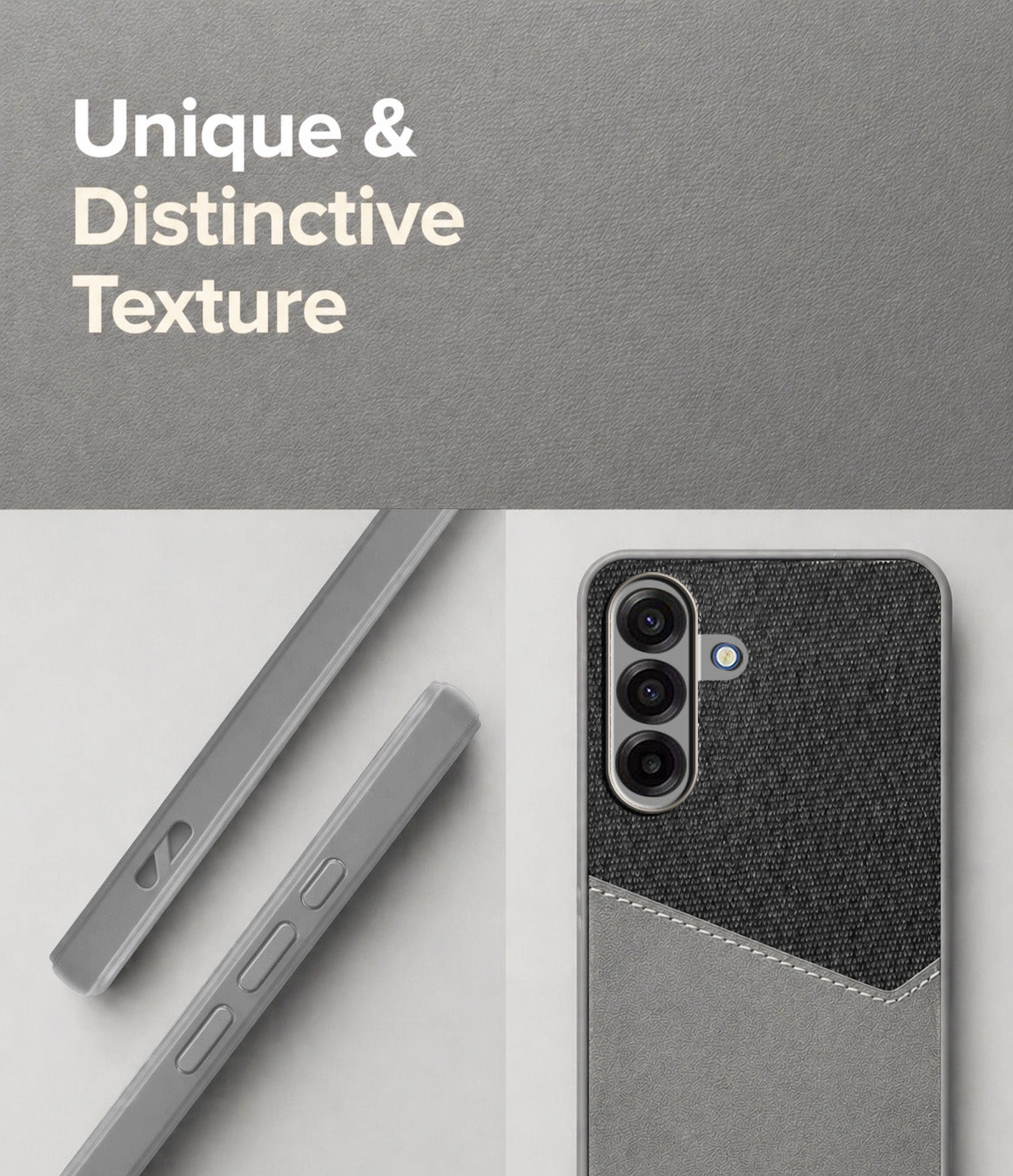 For Samsung Galaxy A17 | Samsung F17 | Samsung M17 5G Back Cover Case (Dual PU Leather Stitch | Professional Minimalist | Soft and Flexible)