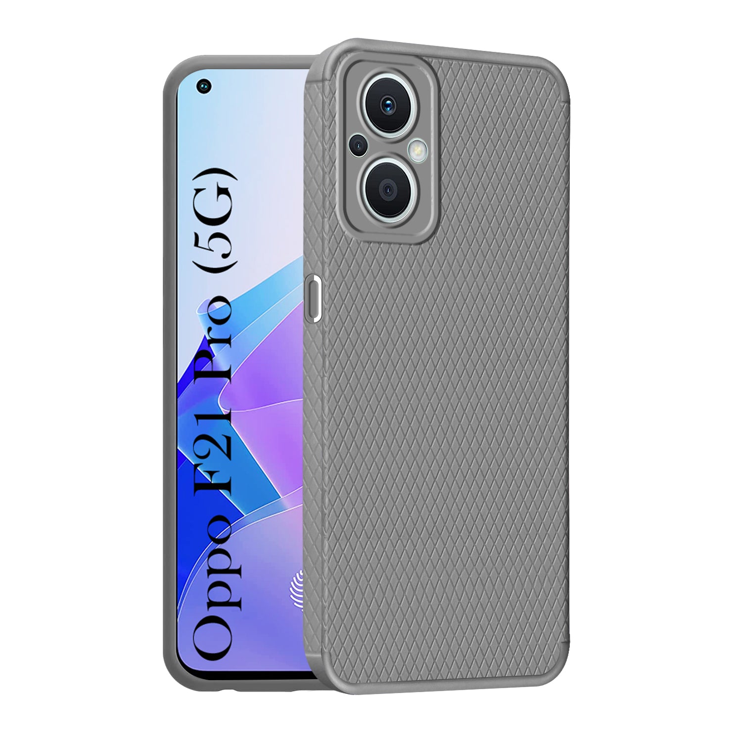 For Oppo F21 Pro 5G Back Cover Case (Liquid Silicone | Side Grip | Camera Protection)