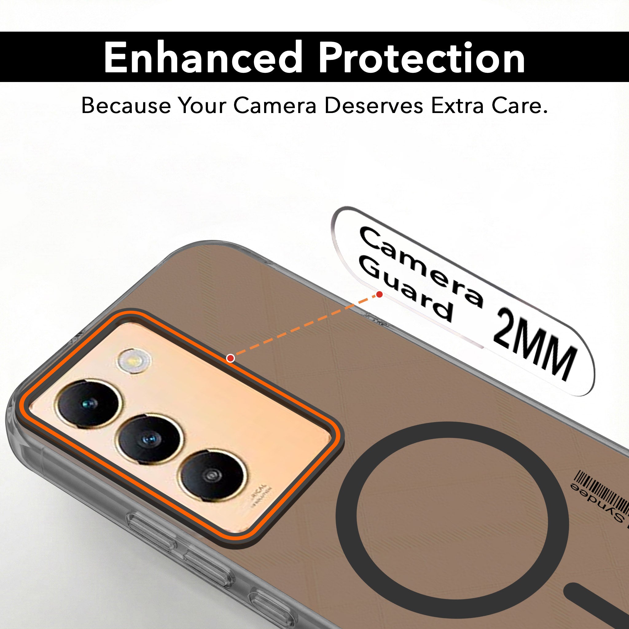 For Vivo Y200e Back Cover Case (Soft Touch | Camera Bump Protection | MagSafe Compatible | Matte Finish)