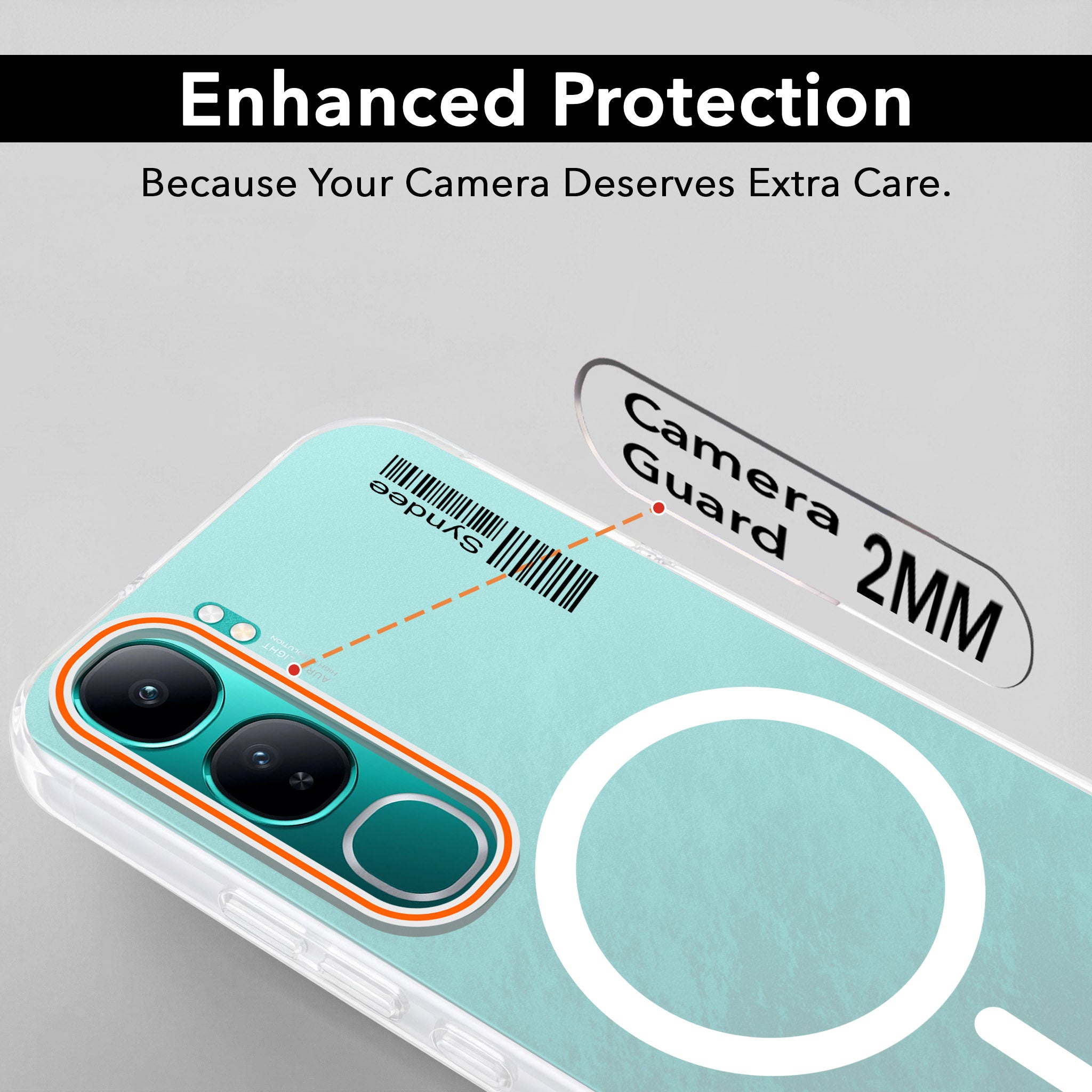 For Vivo Y300 Back Cover Case (Soft Touch | Camera Bump Protection | MagSafe Compatible | Matte Finish)