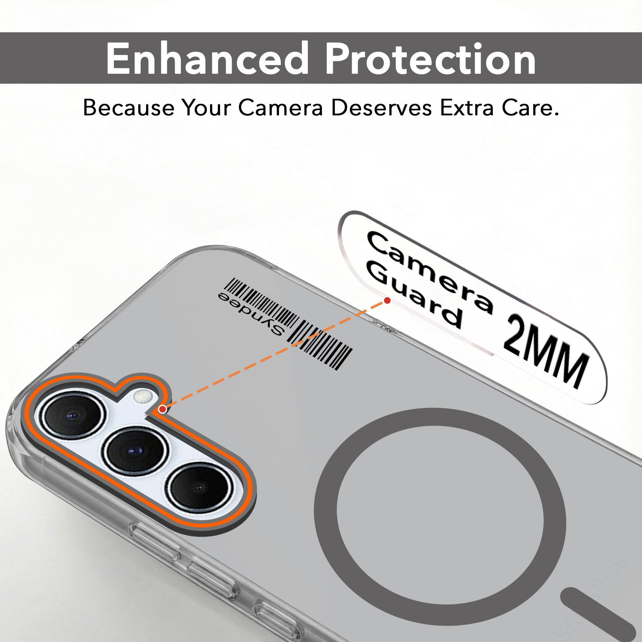 For Samsung Galaxy A55 5G Back Cover Case (Soft Touch | Camera Bump Protection | MagSafe Compatible | Matte Finish)
