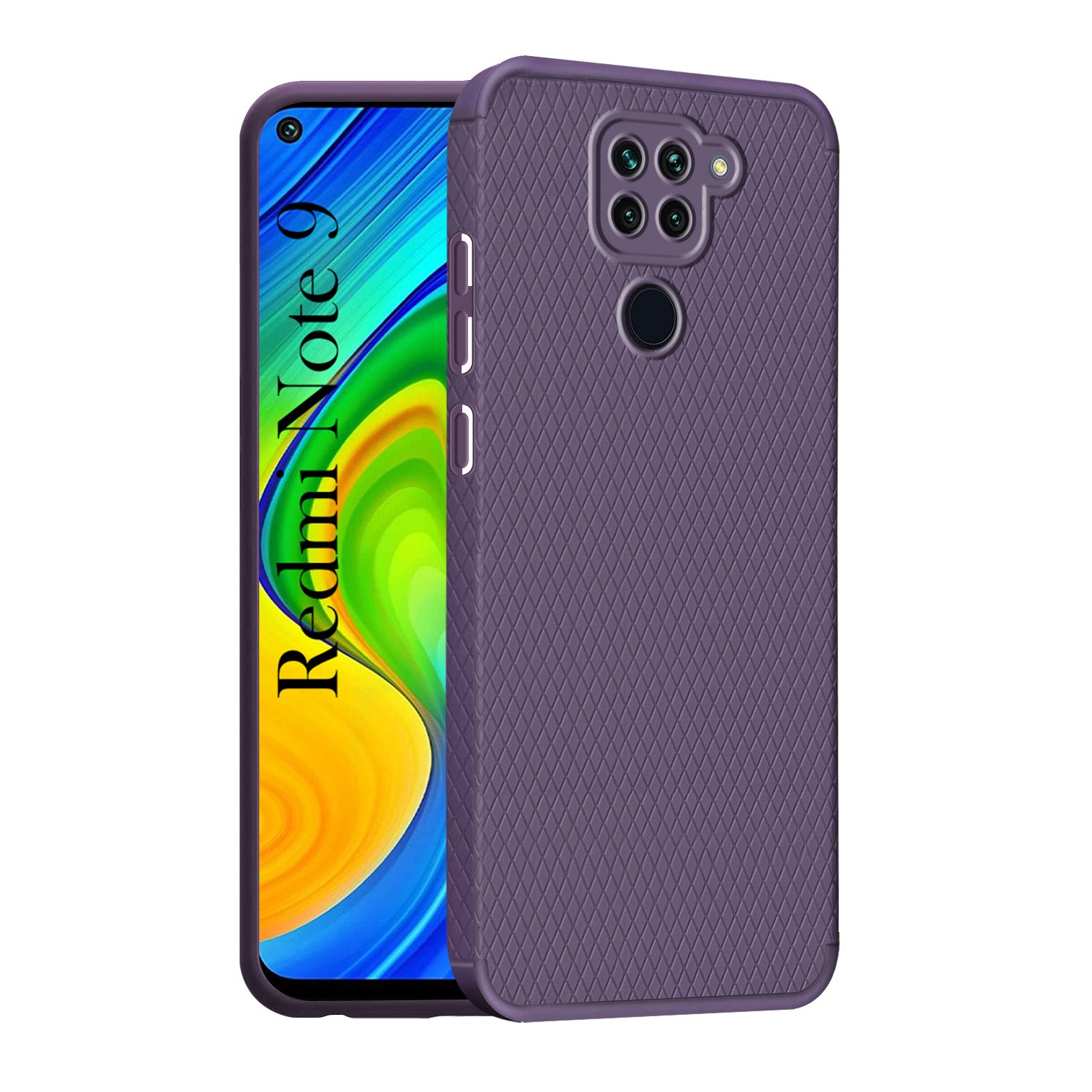 For Xiaomi Mi Redmi Note 9 Back Cover Case Liquid Silicone (Camera Protection | Side Grip Texture | Soft and Flexible)