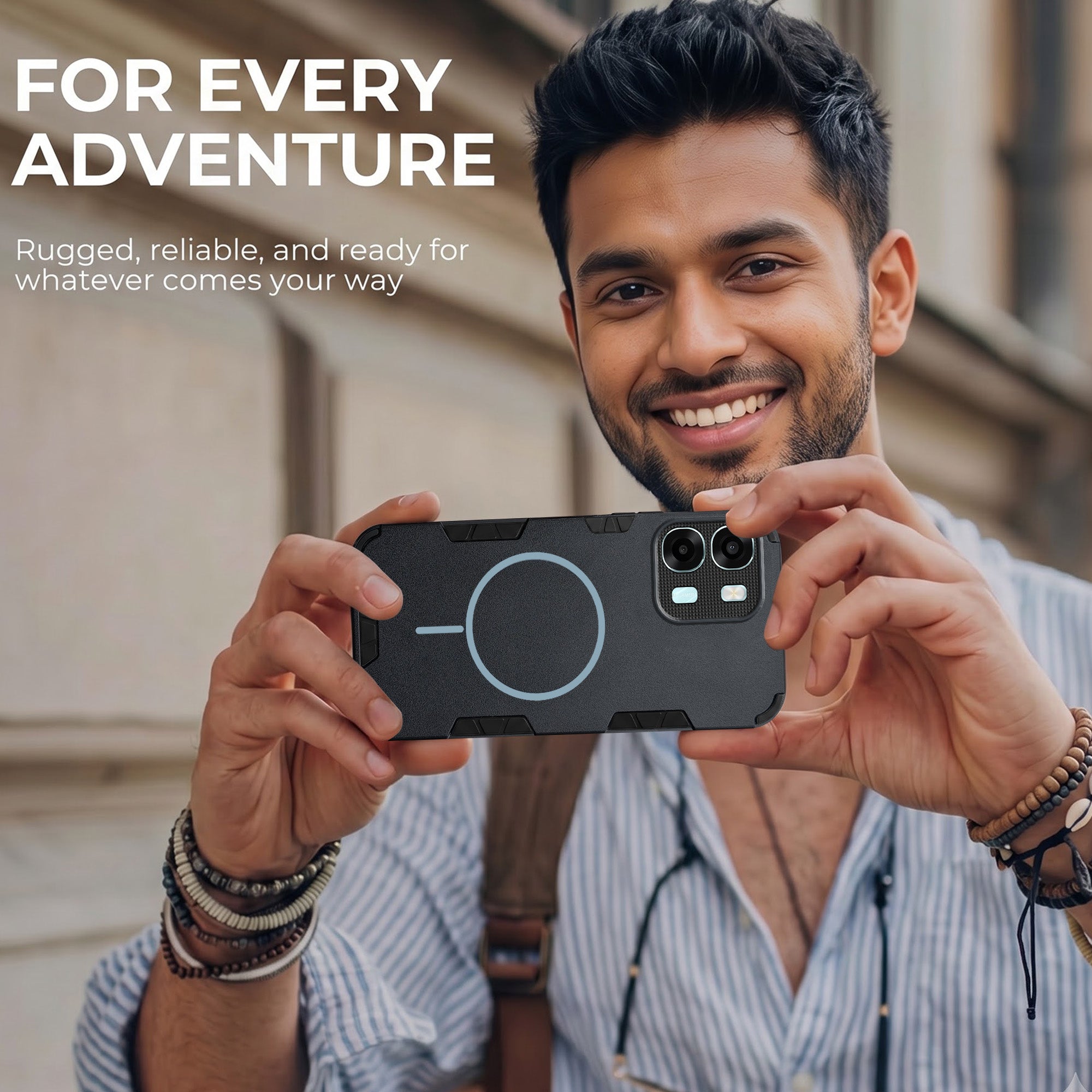 For Oppo A6X | Oppo A6S Back Cover Case (Slim Hybrid Armor | Shockproof Camera Protection | Rugged Dual Layer)