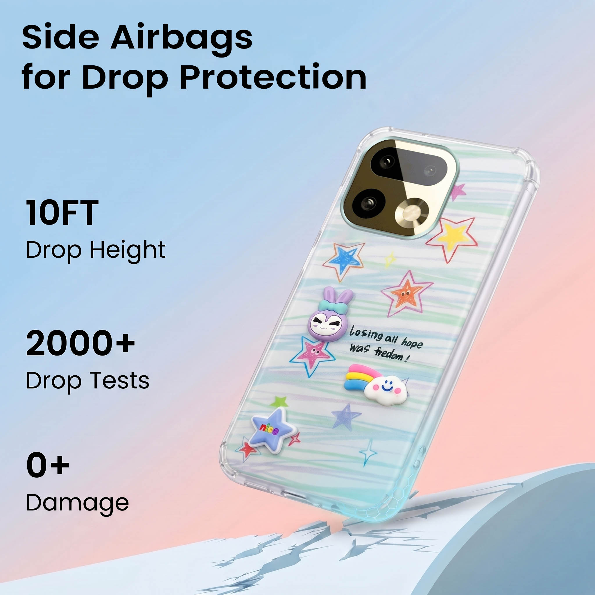 For Realme 16 Pro Plus 5G Back Cover Case (3D Cute Cartoons | Hard Back Side Soft | Matte Premium Finish | HD Printing)