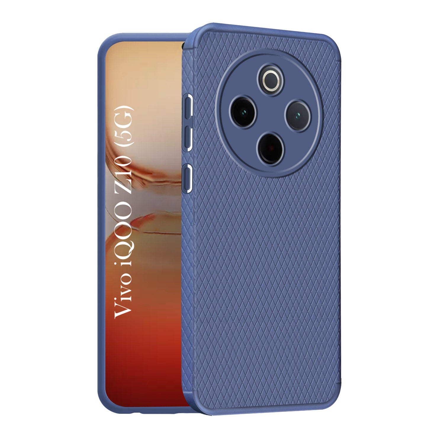 For Vivo iQOO Z10 Back Cover Case (Liquid Silicone | Side Grip | Camera Protection)