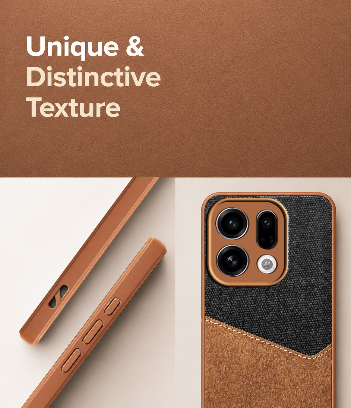 For Oppo Find X9 | Oppo Find X9s Back Cover Case (Dual PU Leather Stitch | Professional Minimalist | Soft and Flexible)