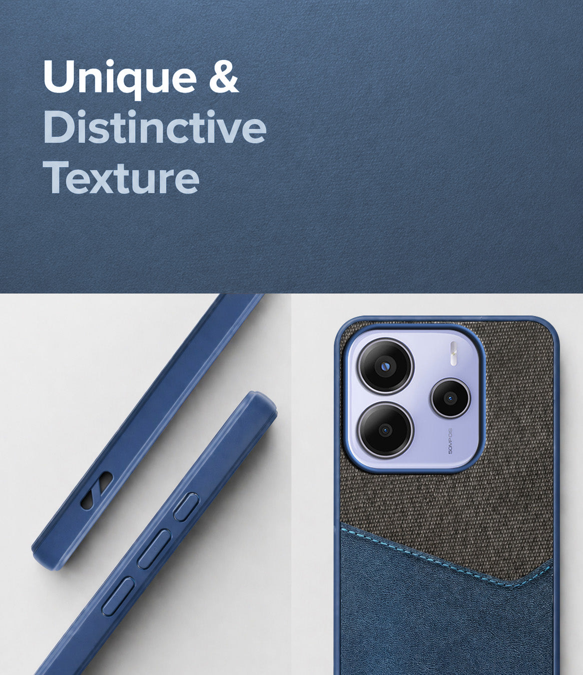 For Redmi Note 14 Back Cover Case (Dual PU Leather Stitch | Professional Minimalist | Soft and Flexible)