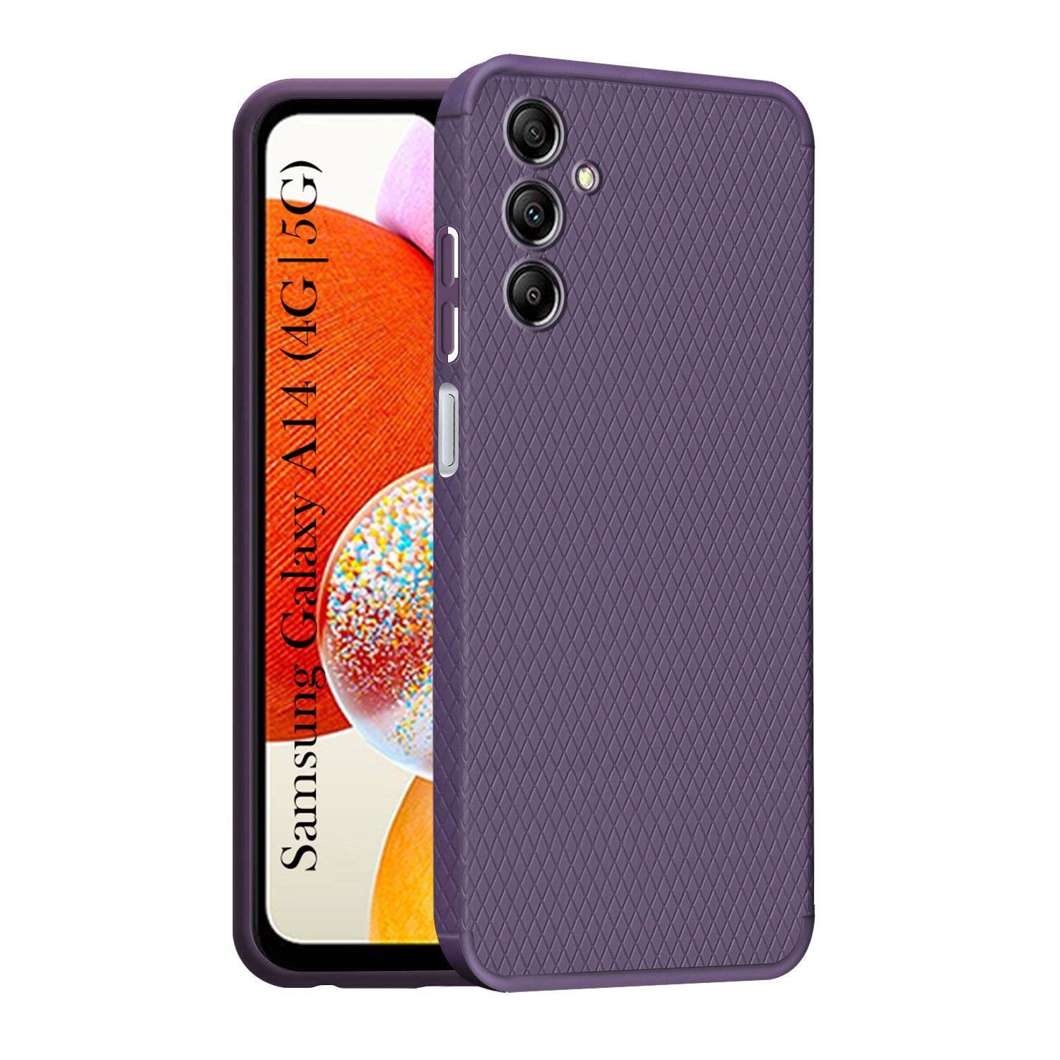 For Samsung Galaxy A14 4G | 5G Back Cover Case (Liquid Silicone | Side Grip | Camera Protection)