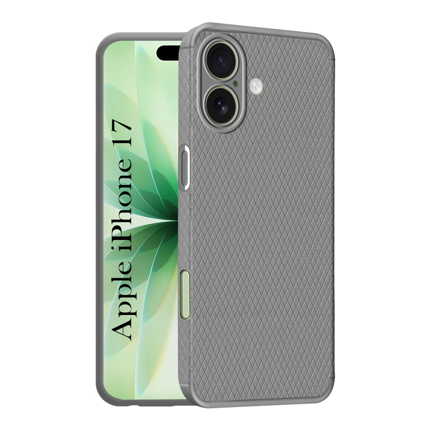 For Apple iPhone 17 Back Cover Case (Camera Protection | Side Grip Texture | Soft and Flexible)