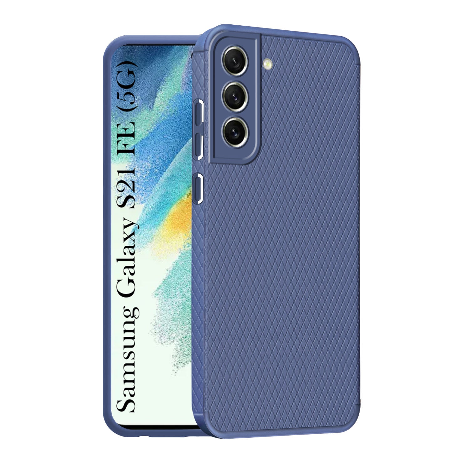 For Samsung Galaxy S21 FE 5G Back Cover Case (Liquid Silicone | Side Grip | Camera Protection)