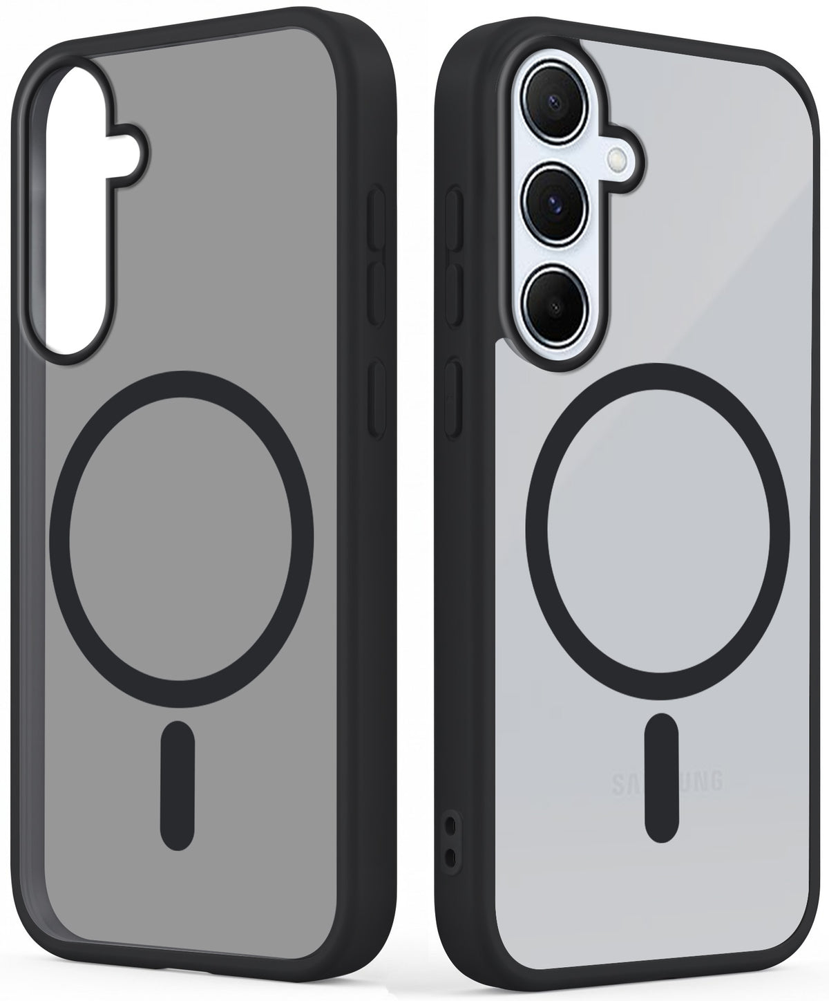 For Samsung Galaxy A55 5G Matte Finish Back Case Cover (MagSafe Compatible | Translucent Soft Touch | Slim and Unbreakable)