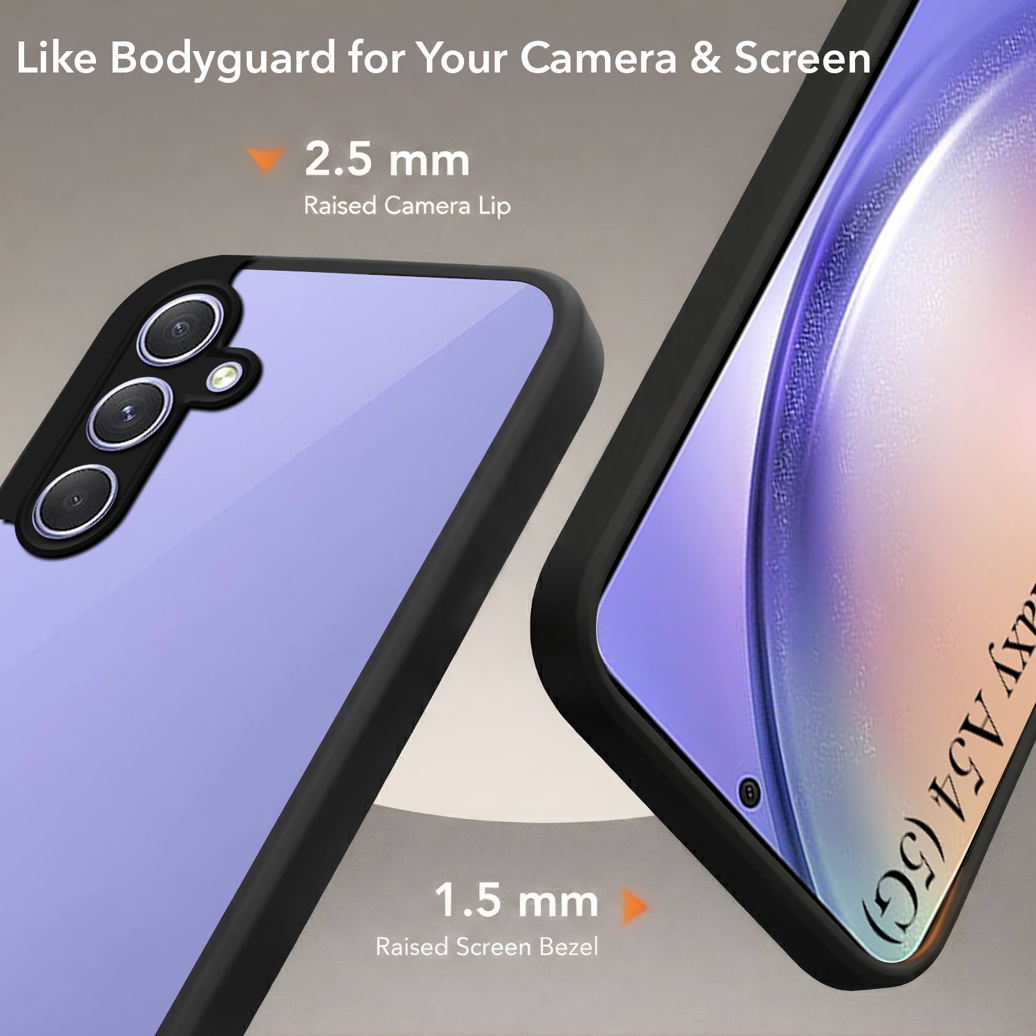 For Samsung Galaxy A54 5G Back Cover Case (Built-in Stand | Lifetime Anti Yellow | Kickstand Shockproof | Camera Protection | MagSafe Compatible)
