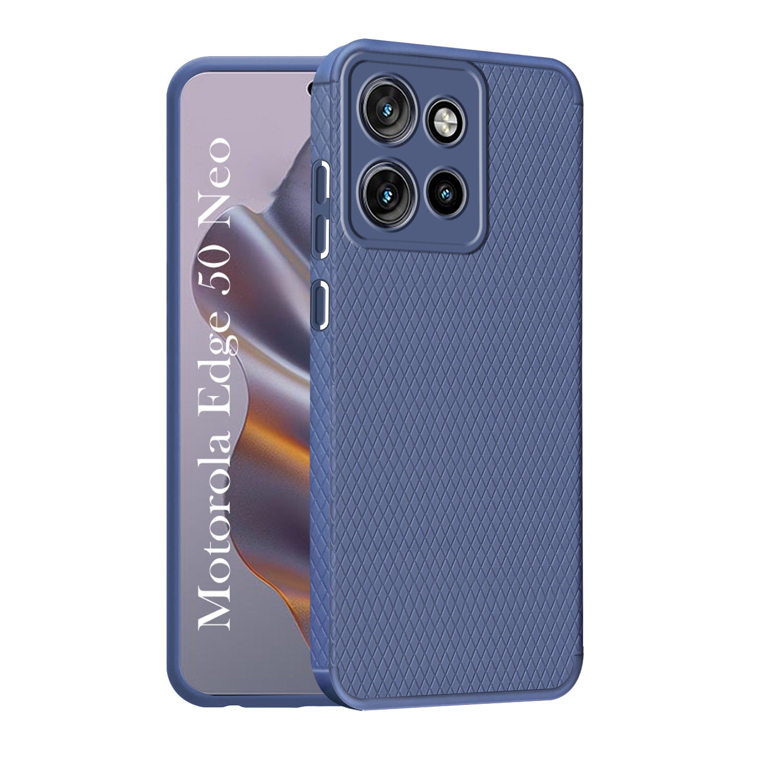 For Motorola Moto Edge 50 Neo Back Cover Case (Liquid Silicone | Side Grip | Camera Protection)