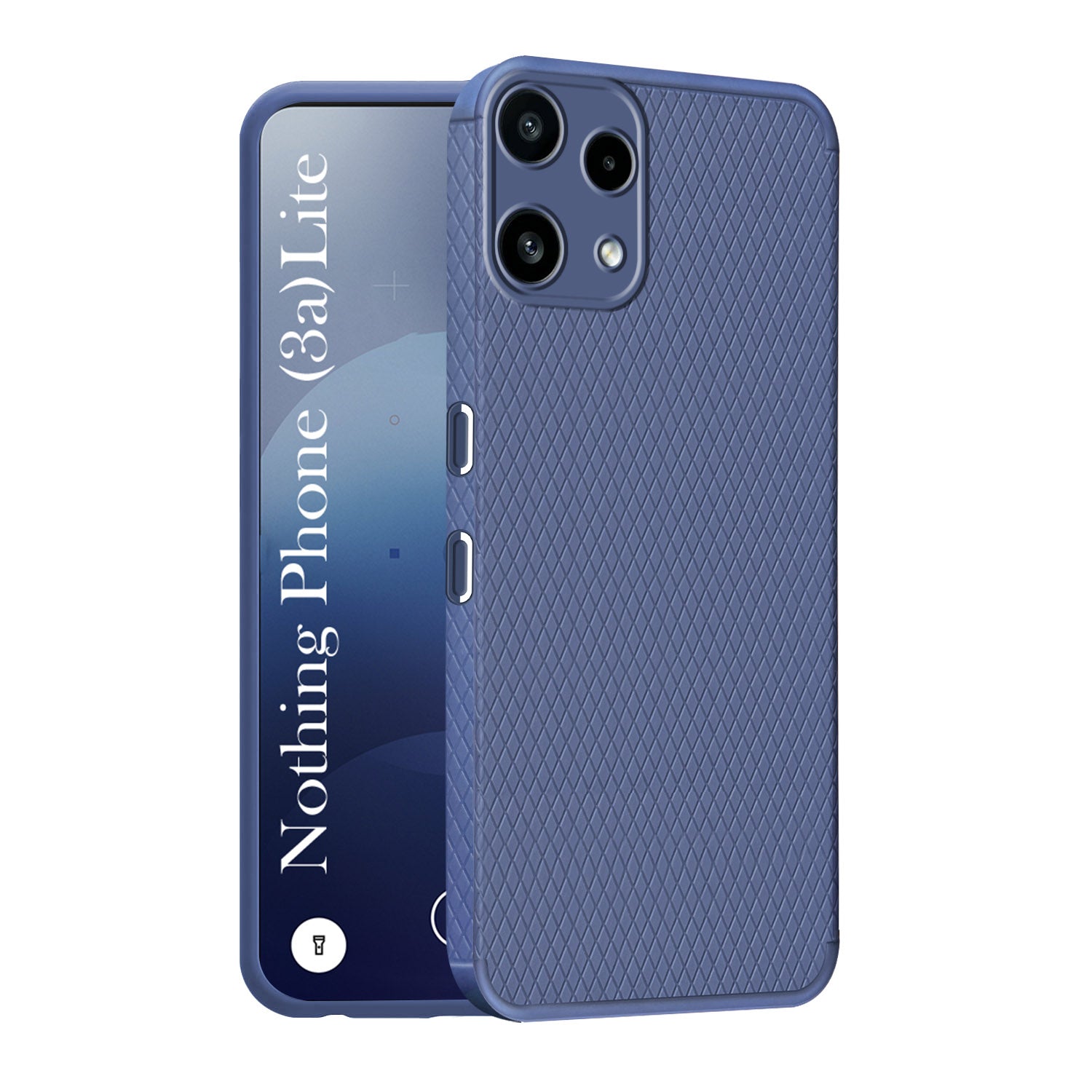 For Nothing Phone 3A Lite Back Cover Case Liquid Silicone (Camera Protection | Side Grip Texture | Soft and Flexible)