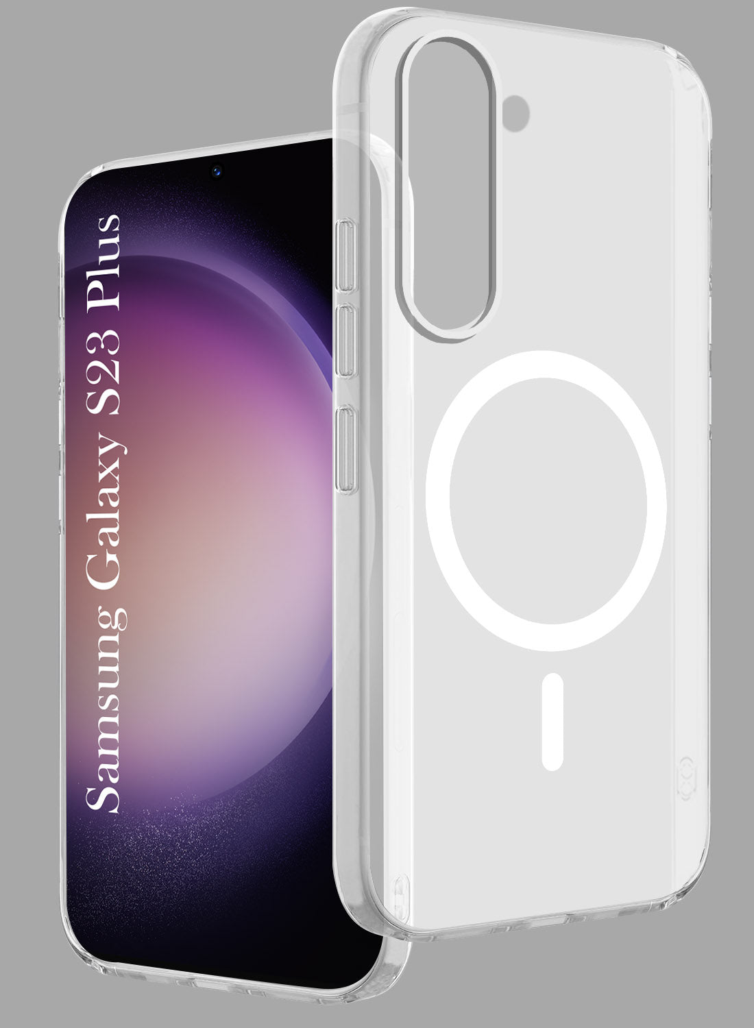 For Samsung Galaxy S23 Plus Back Cover Case Crystal (Frosted Matte Feel | MagSafe Compatible Wireless Charging)