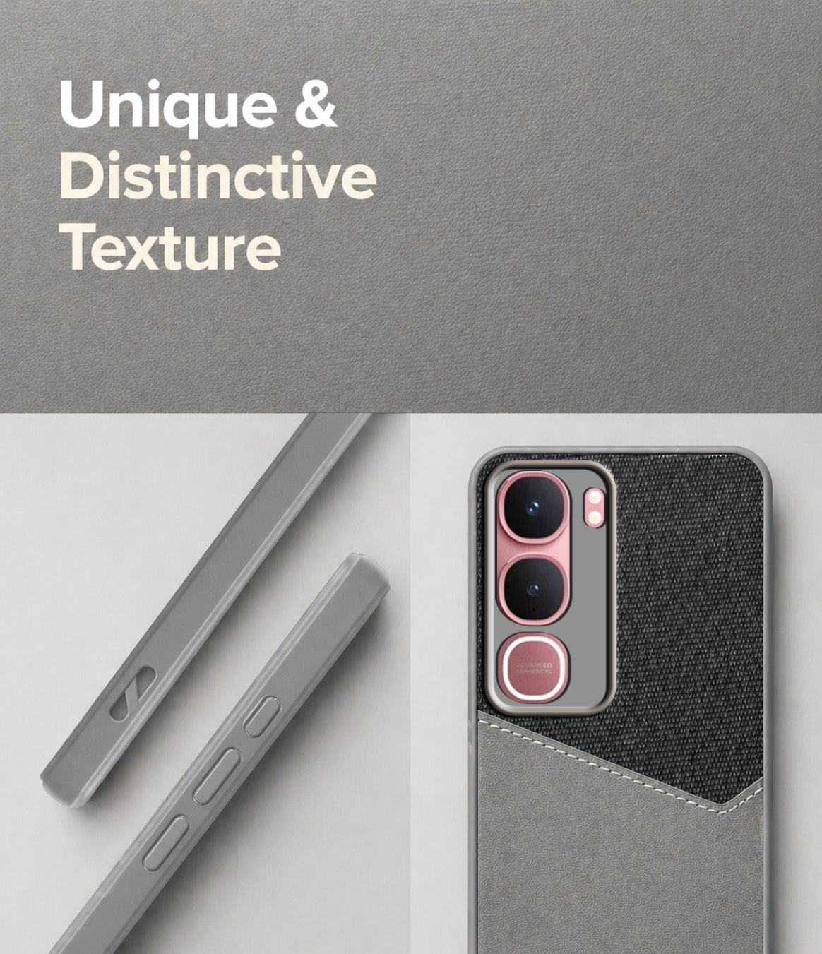 For Vivo Y31 5G Back Cover Case (Dual PU Leather Stitch | Professional Minimalist | Soft and Flexible)