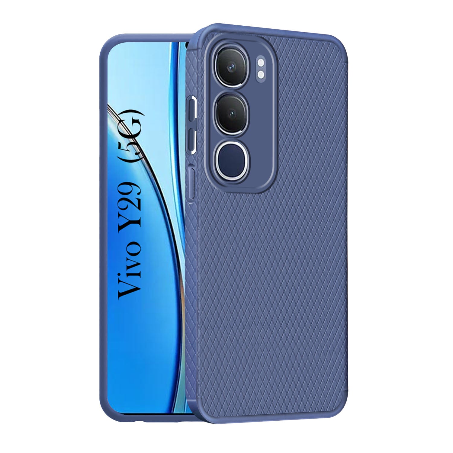 For Vivo Y29  Back Cover Case (Liquid Silicone | Side Grip | Camera Protection)