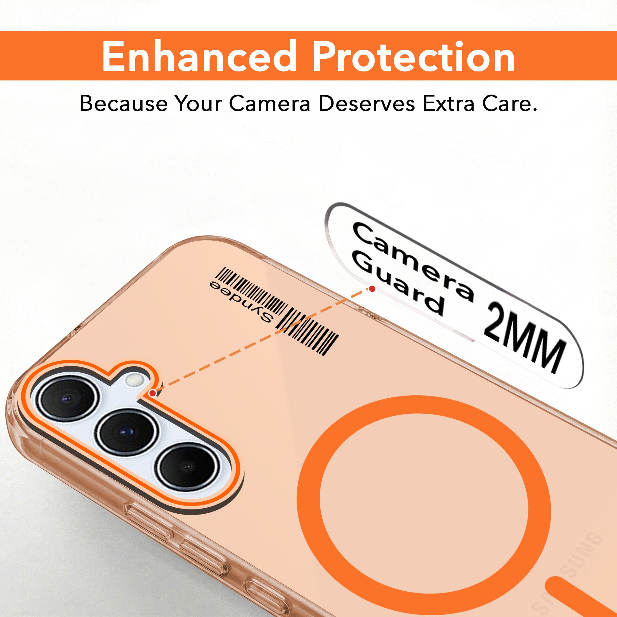 For Samsung Galaxy A55 5G Back Cover Case (Soft Touch | Camera Bump Protection | MagSafe Compatible | Matte Finish)