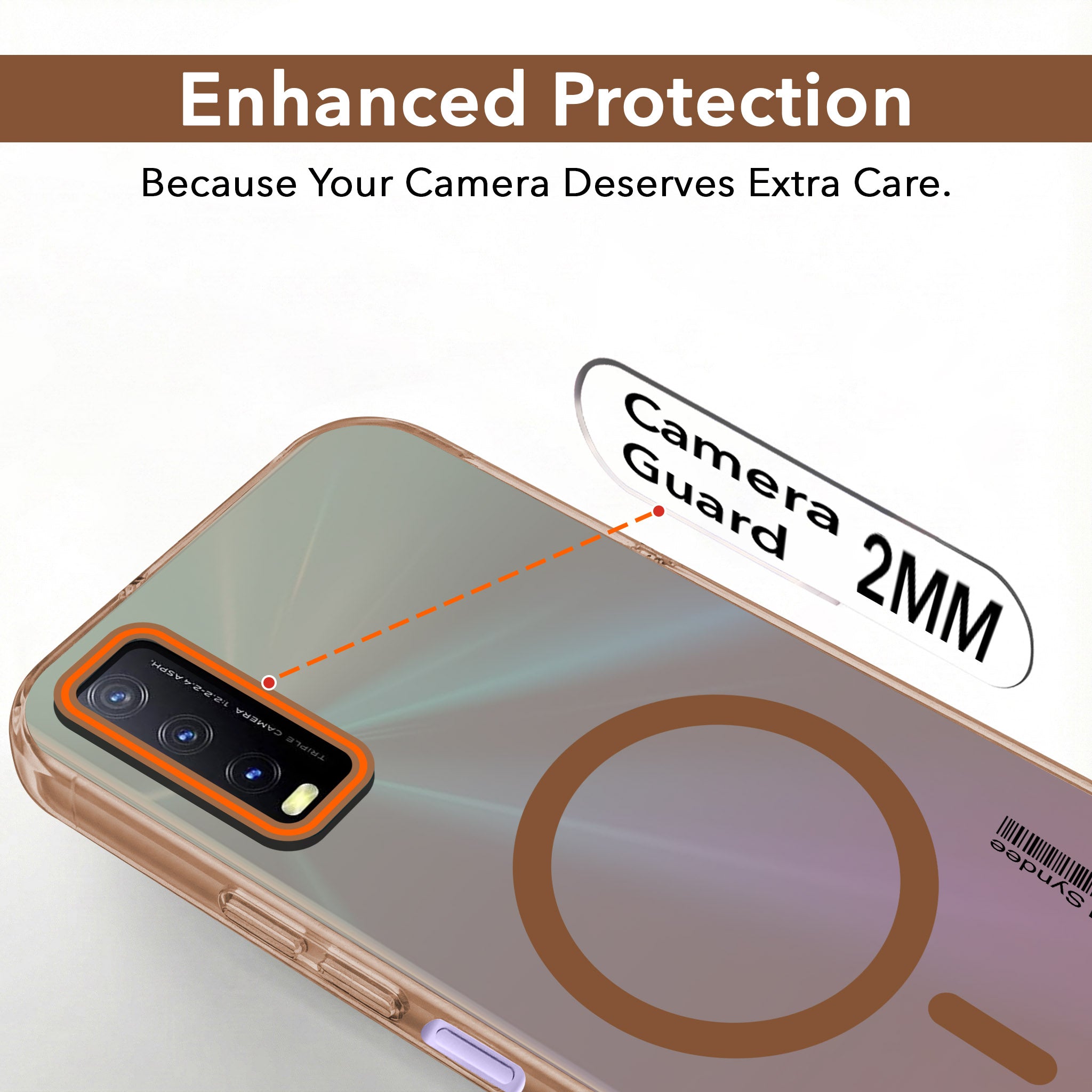 For Vivo Y20 | Y20i Back Cover Case (Soft Touch | Camera Bump Protection | MagSafe Compatible | Matte Finish)