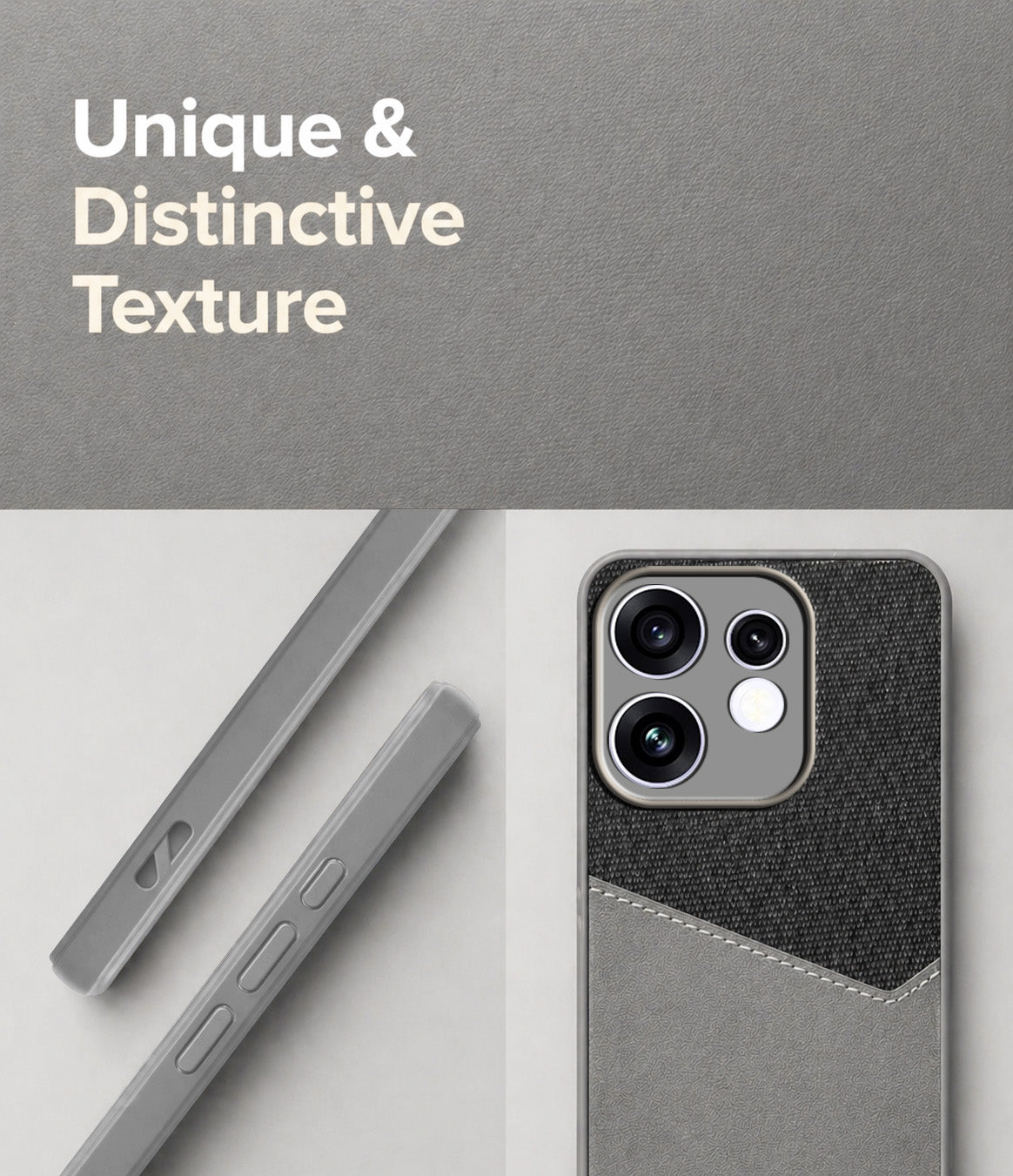 For Oppo Reno 16 Back Cover Case (Dual PU Leather Stitch | Professional Minimalist | Soft and Flexible)