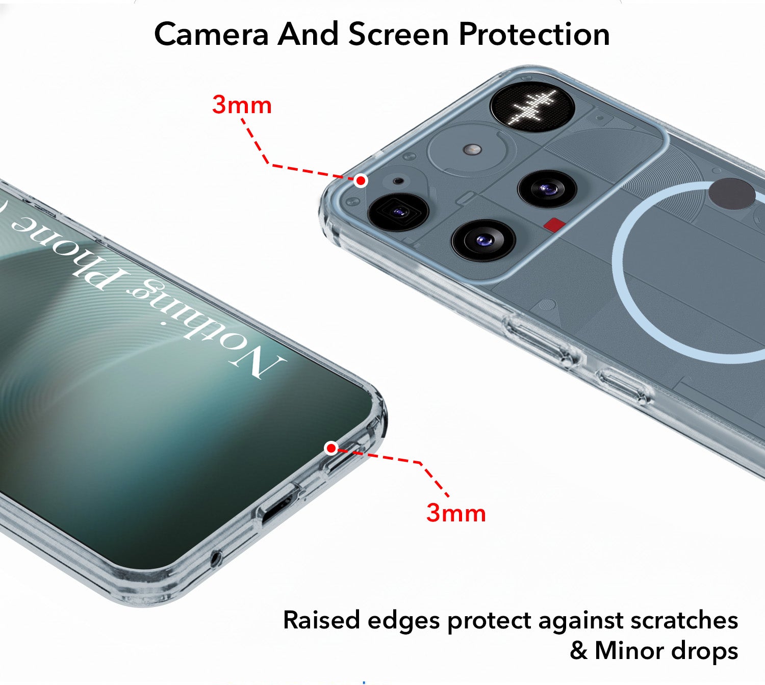 For Nothing Phone 3 Back Cover Case Silicone (Slim Paper Thin | Camera Protection Bump | Minimalist Professional | Soft Flexible)