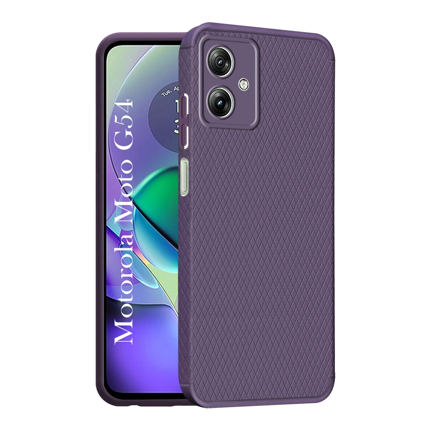 For Motorola Moto G54 Back Cover Case (Liquid Silicone | Side Grip | Camera Protection)
