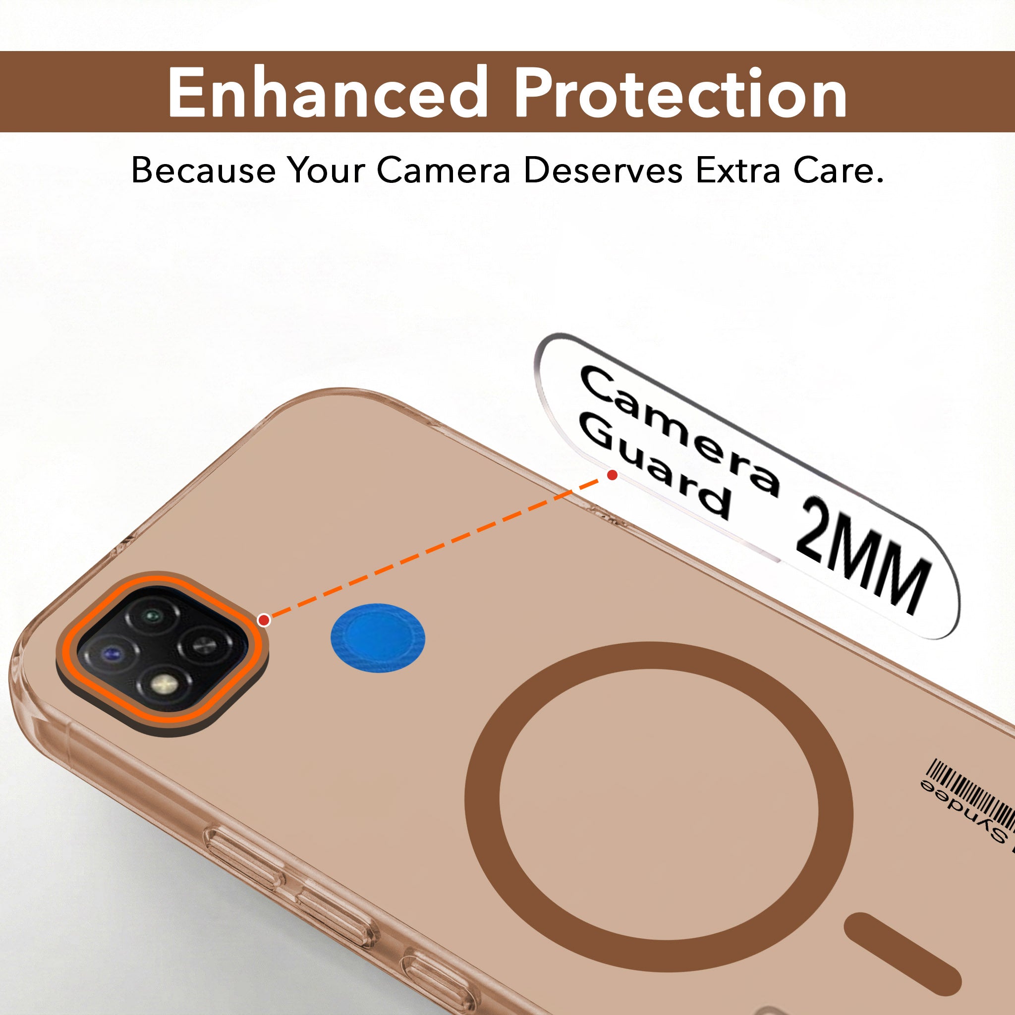 For Redmi 9C Back Cover Case (Soft Touch | Camera Bump Protection | MagSafe Compatible | Matte Finish)