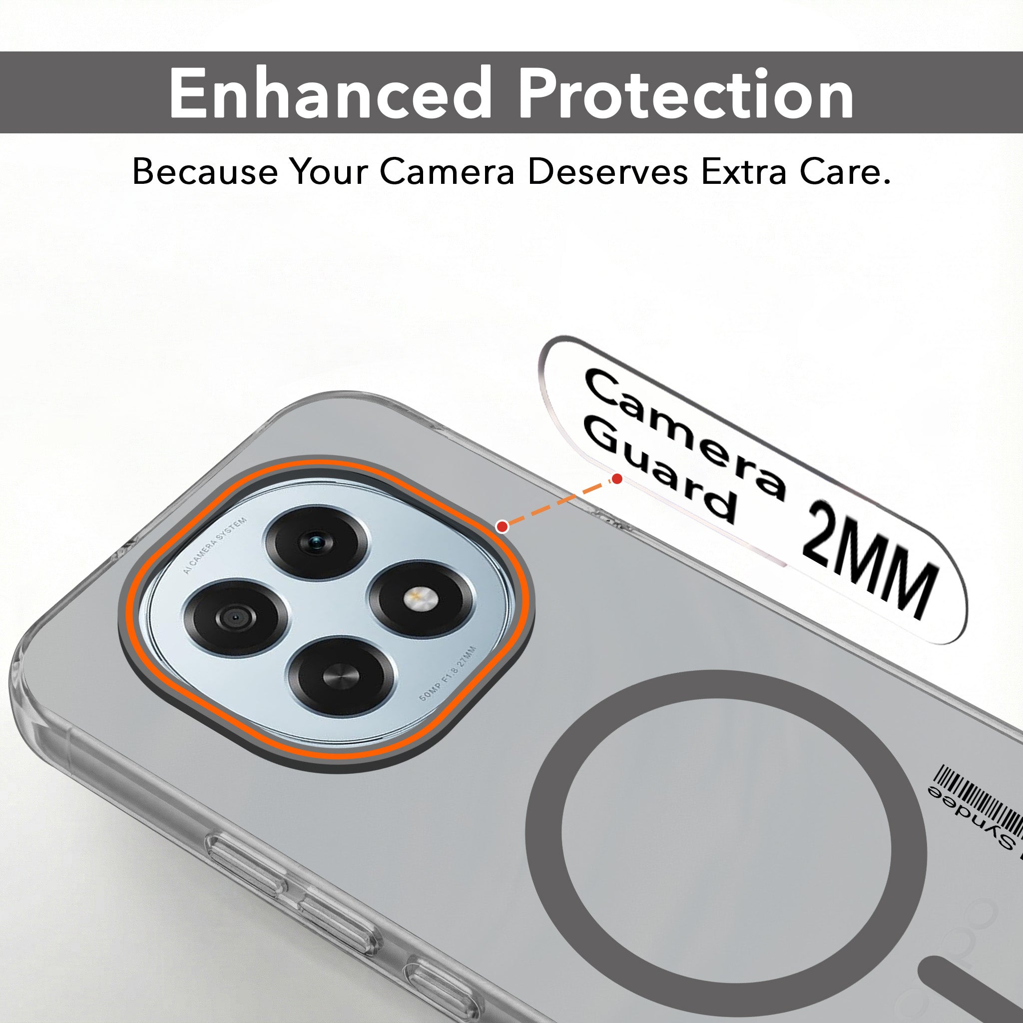 For Oppo F29 Back Cover Case (Soft Touch | Camera Bump Protection | MagSafe Compatible | Matte Finish)