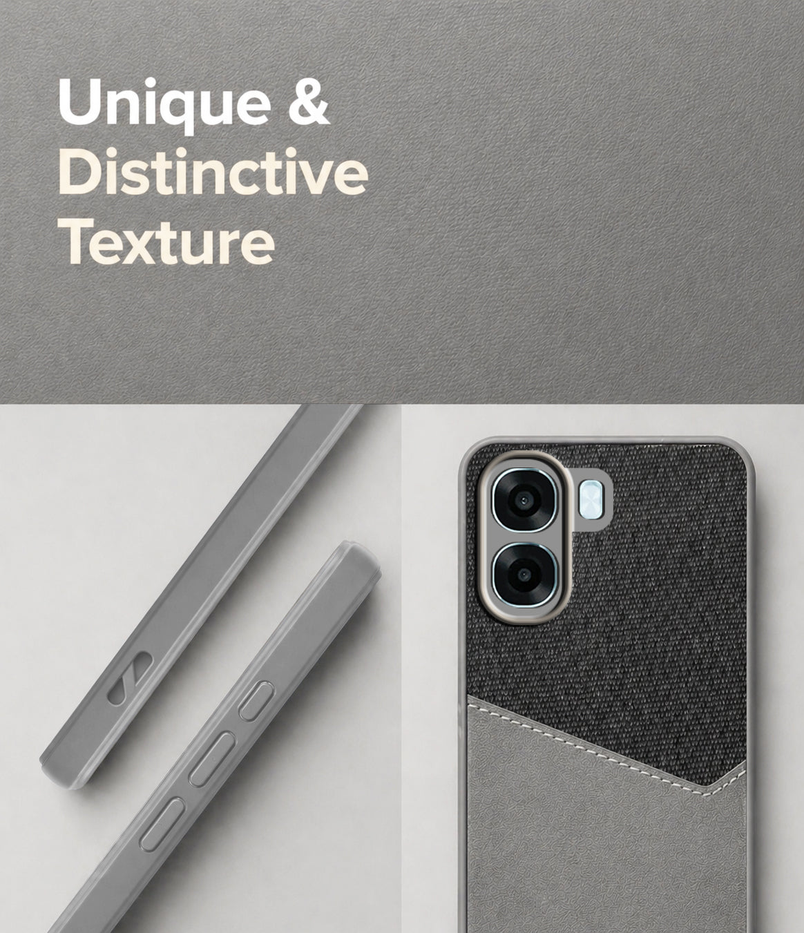 For Oppo A6X | Oppo A6S Back Cover Case (Dual PU Leather Stitch | Professional Minimalist | Soft and Flexible)