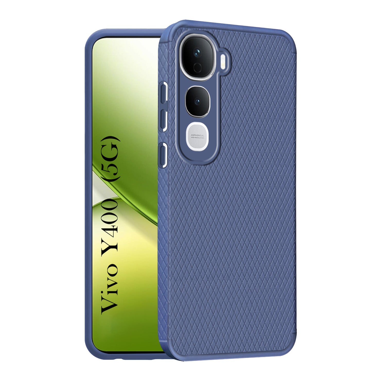 For Vivo Y400 Back Cover Case (Camera Protection | Side Grip Texture | Soft and Flexible)