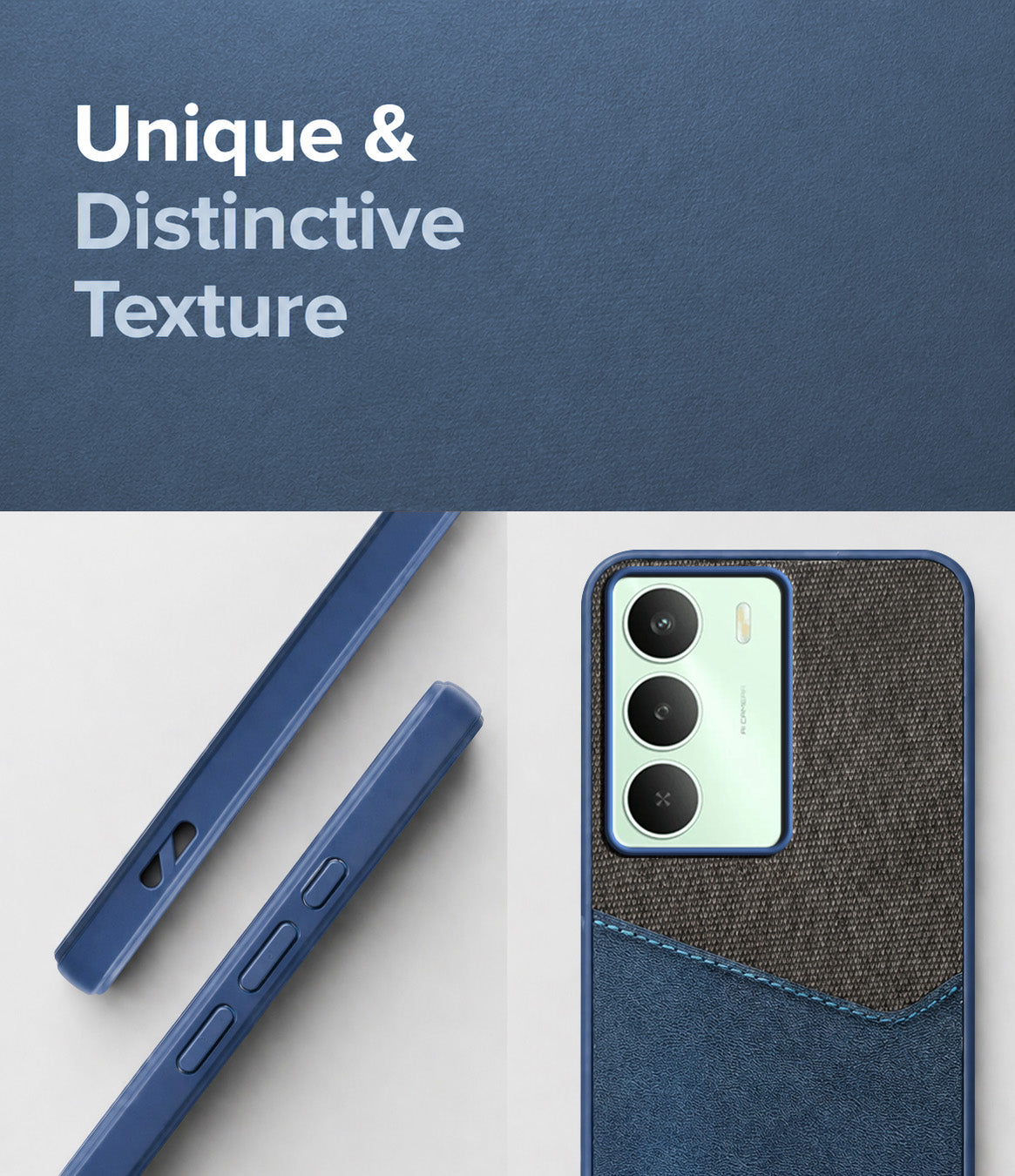 For Realme C73 Back Cover Case (Dual PU Leather Stitch | Professional Minimalist | Soft and Flexible)