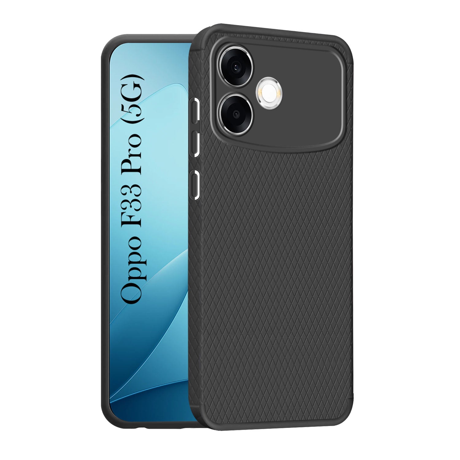 For Oppo F33 Pro 5G Back Cover Case Liquid Silicone (Camera Protection | Side Grip Texture | Soft and Flexible)