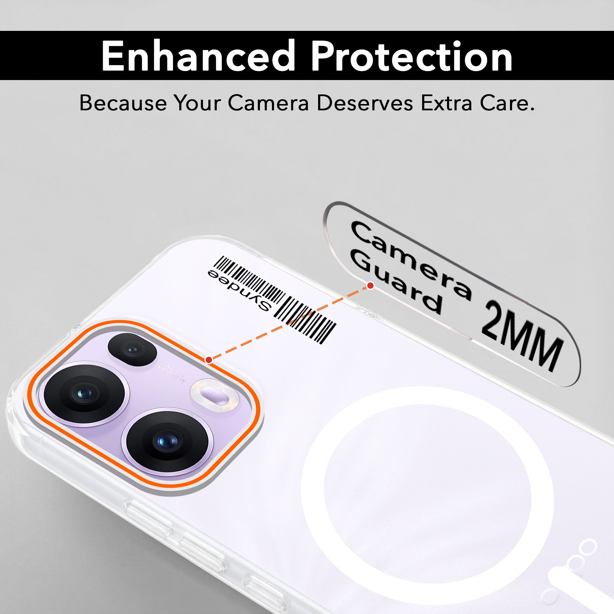 For Oppo Reno 13 Pro 5G | Oppo Reno 13 Pro 5G Back Cover Case (Soft Touch | Camera Bump Protection | MagSafe Compatible | Matte Finish)