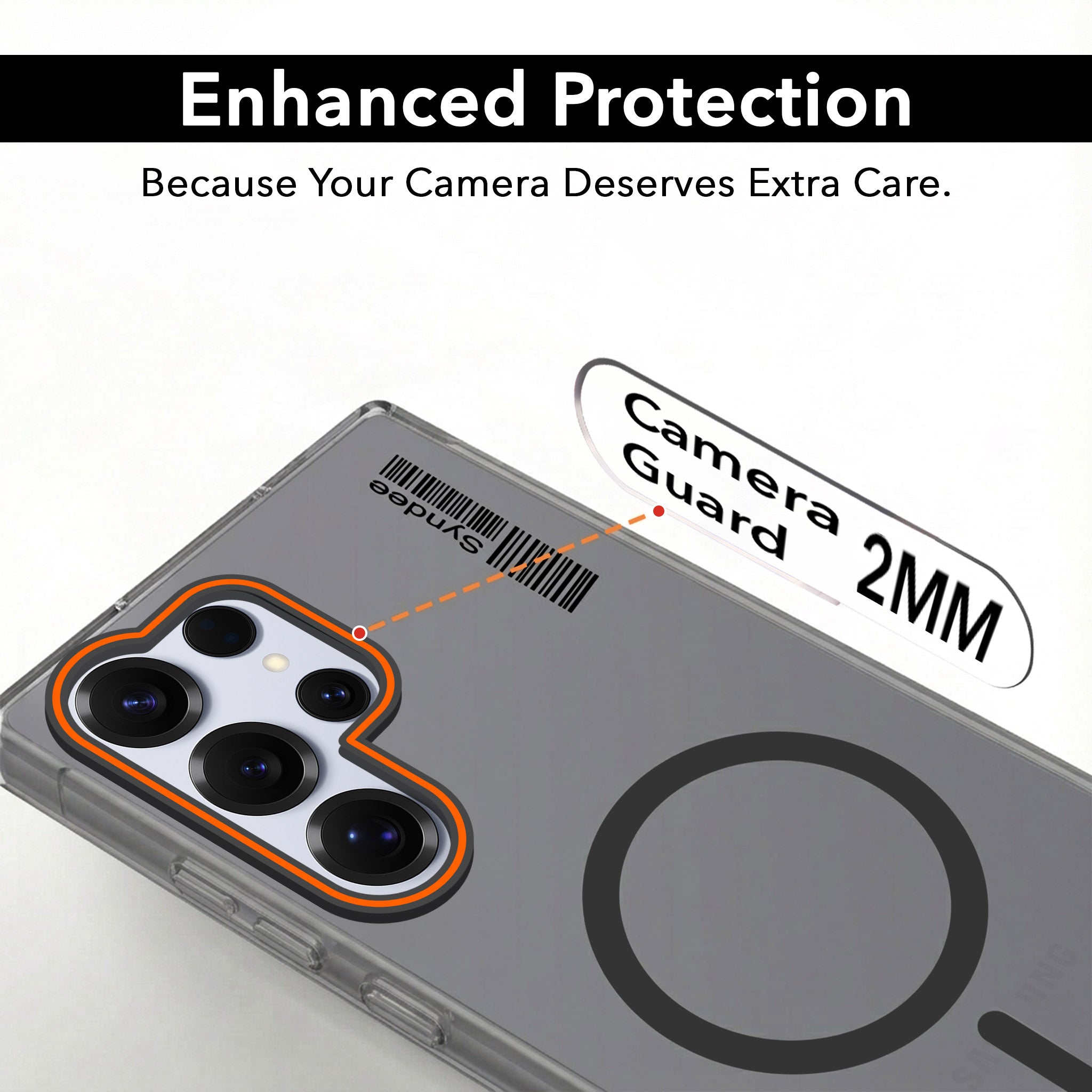 For Samsung Galaxy S25 Ultra Back Cover Case (Soft Touch | Camera Bump Protection | MagSafe Compatible | Matte Finish)