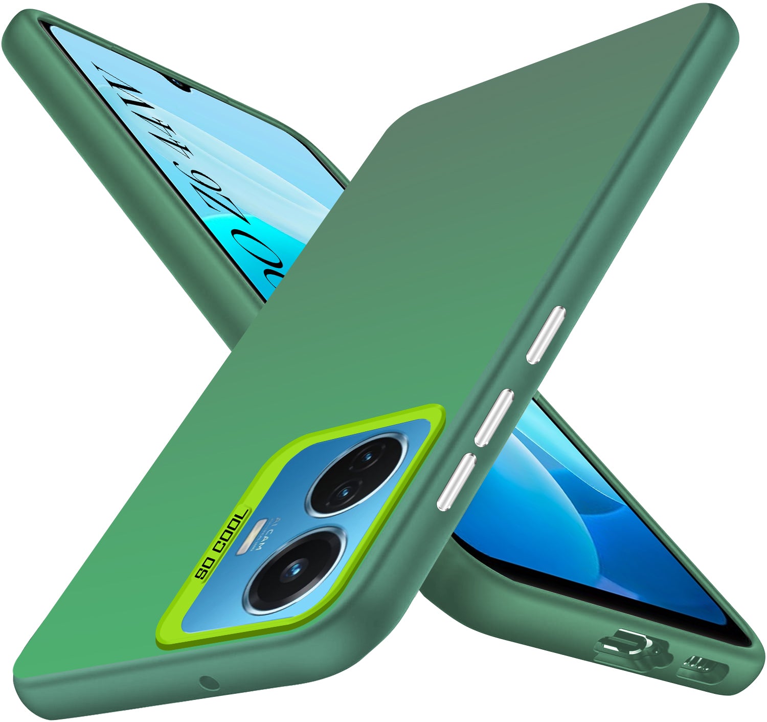 For Vivo IQOO Z6 44W Hard Back Cover Case (Velvet Touch | Professional Glossy Finish | Camera Protection Bump)