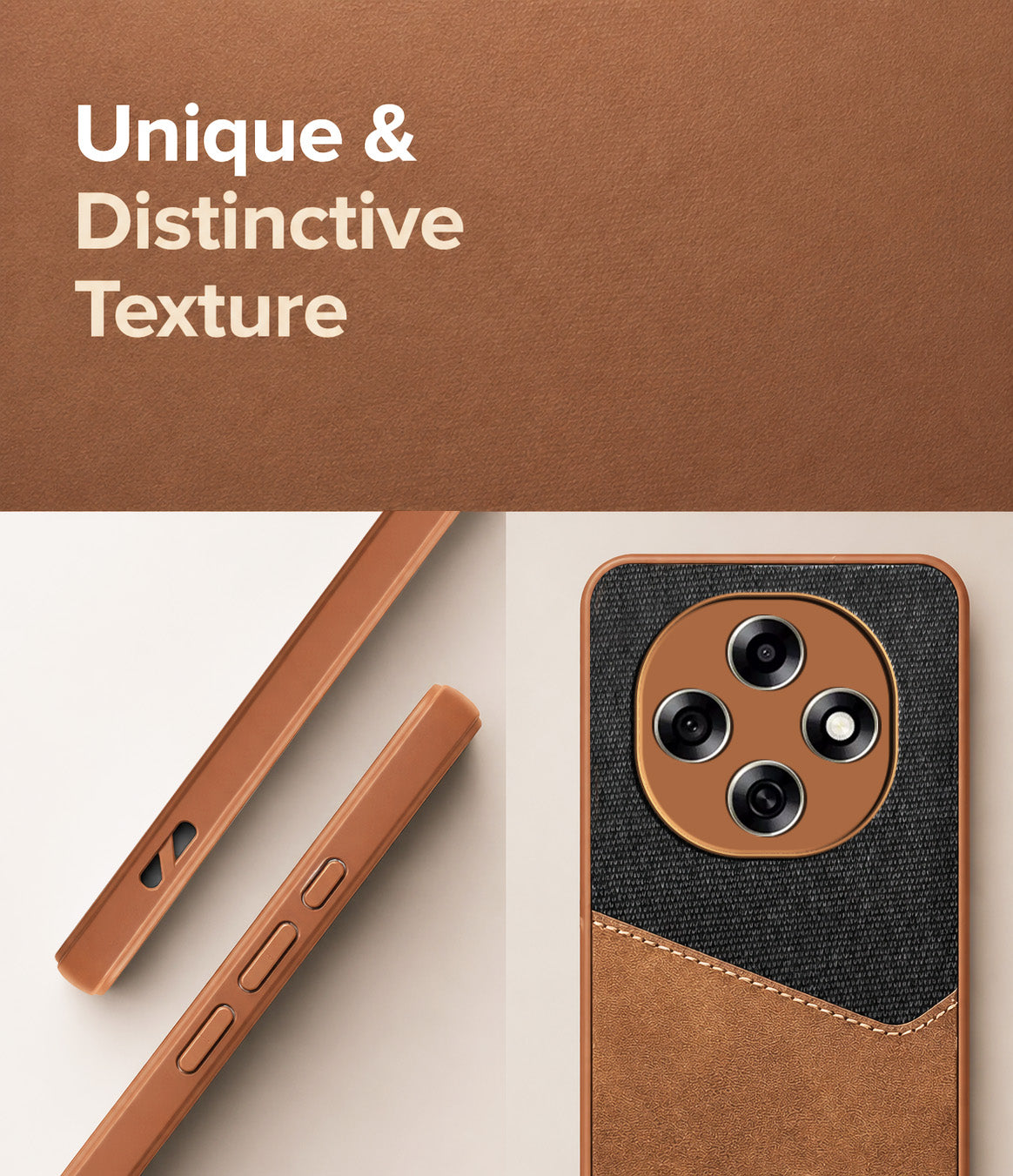 For Oppo F31 Pro Back Cover Case (Dual PU Leather Stitch | Professional Minimalist | Soft and Flexible)