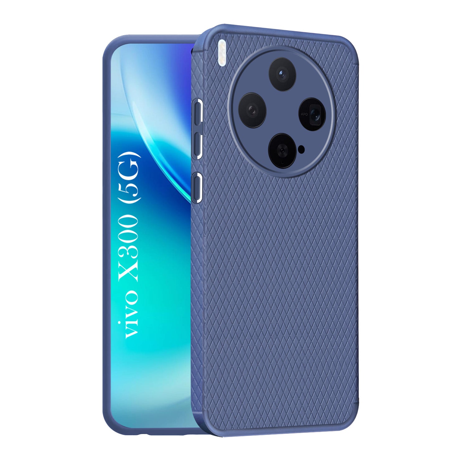 For Vivo X300 5G Back Cover Case Liquid Silicone (Camera Protection | Side Grip Texture | Soft and Flexible)
