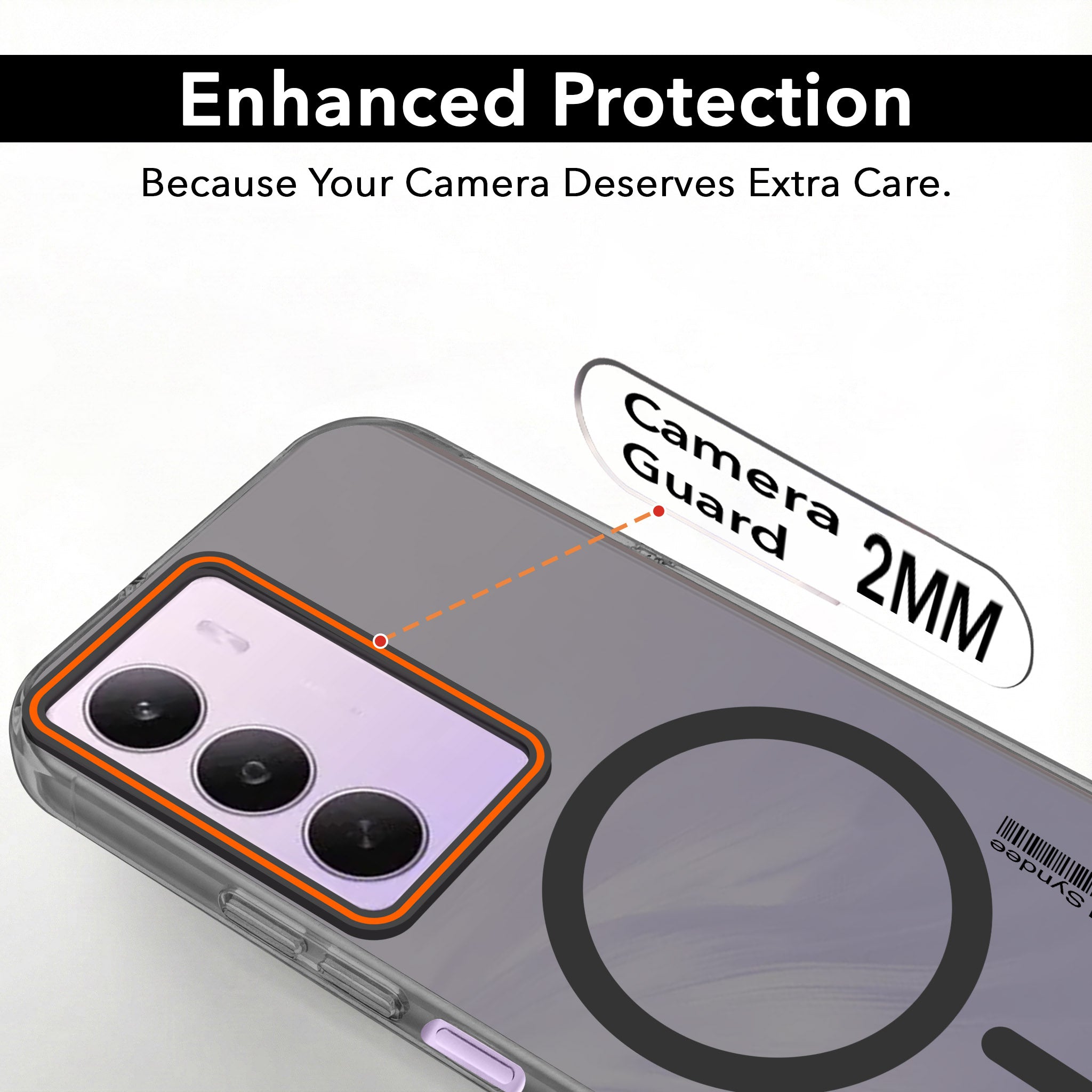 For Realme P3 lite Back Cover Case (Soft Touch | Camera Bump Protection | MagSafe Compatible | Matte Finish)