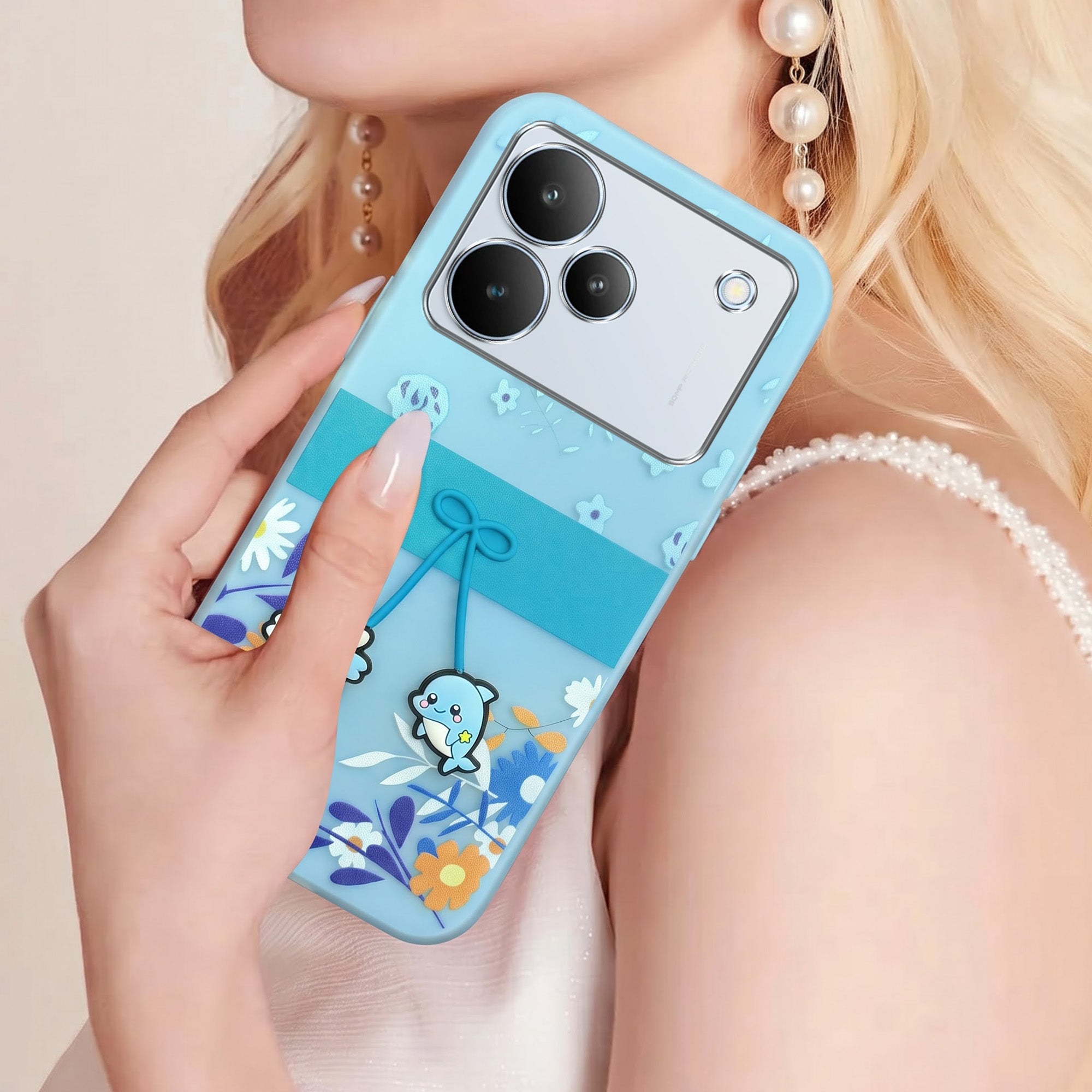 For Realme P4 Back Cover Case (3D Cute Cartoons | Hard Back Side Soft | Matte Premium Finish | HD Printing)
