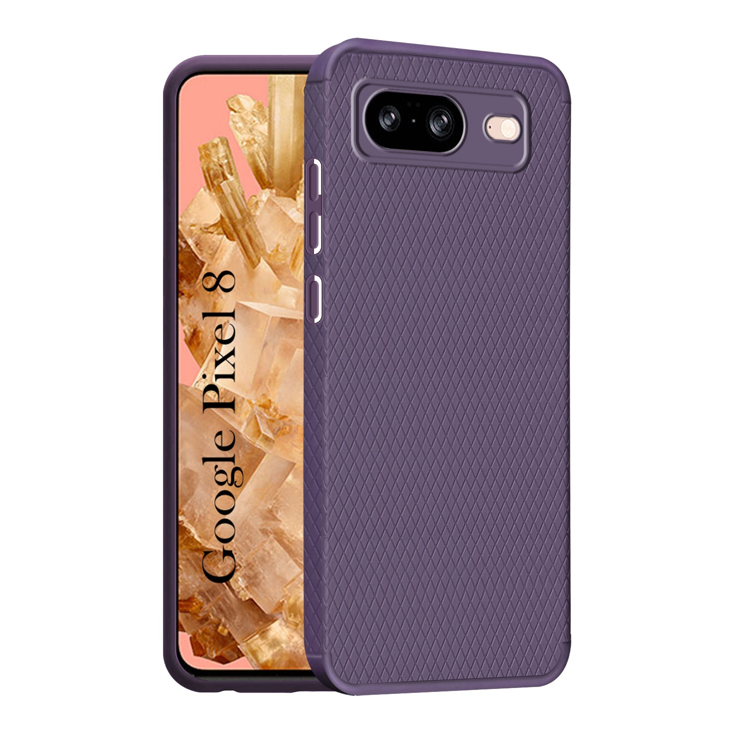 For Google Pixel 8 Back Cover Case (Liquid Silicone | Side Grip | Camera Protection)