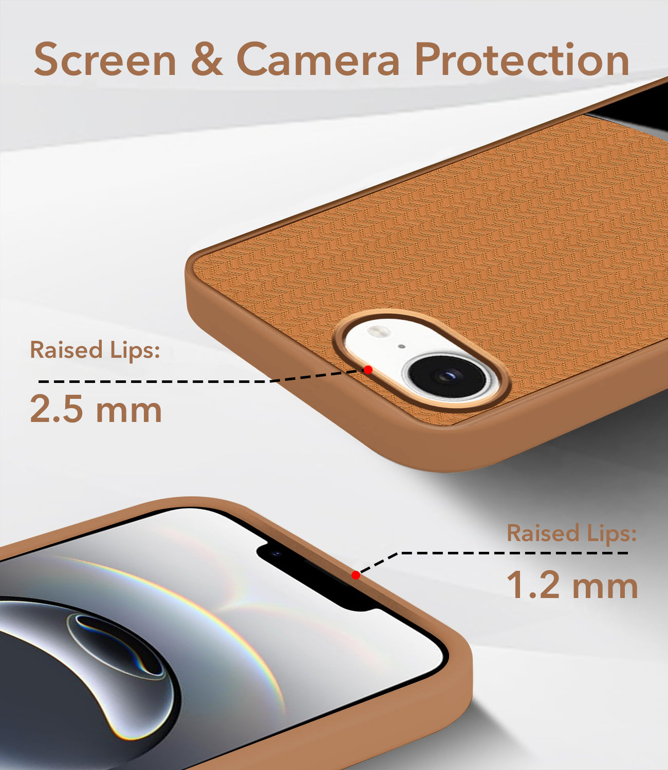 For  Apple iPhone 16e | Apple iPhone 17e Back Cover Case (Elegant PU Leather Finish | Premium Minimalist Professional | Camera Protection Bump)