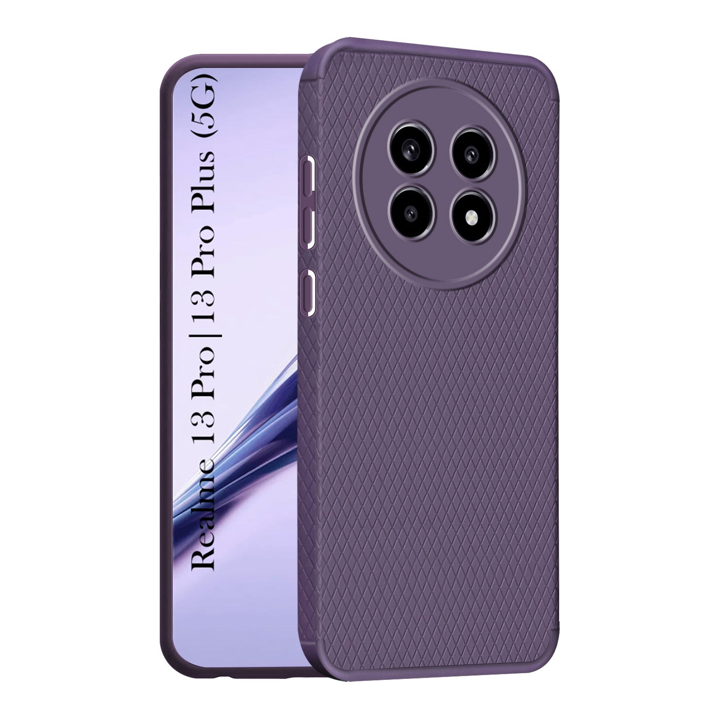 For Realme 13 Pro | Realme 13 Pro Plus 5G Back Cover Case (Liquid Silicone | Side Grip | Camera Protection)