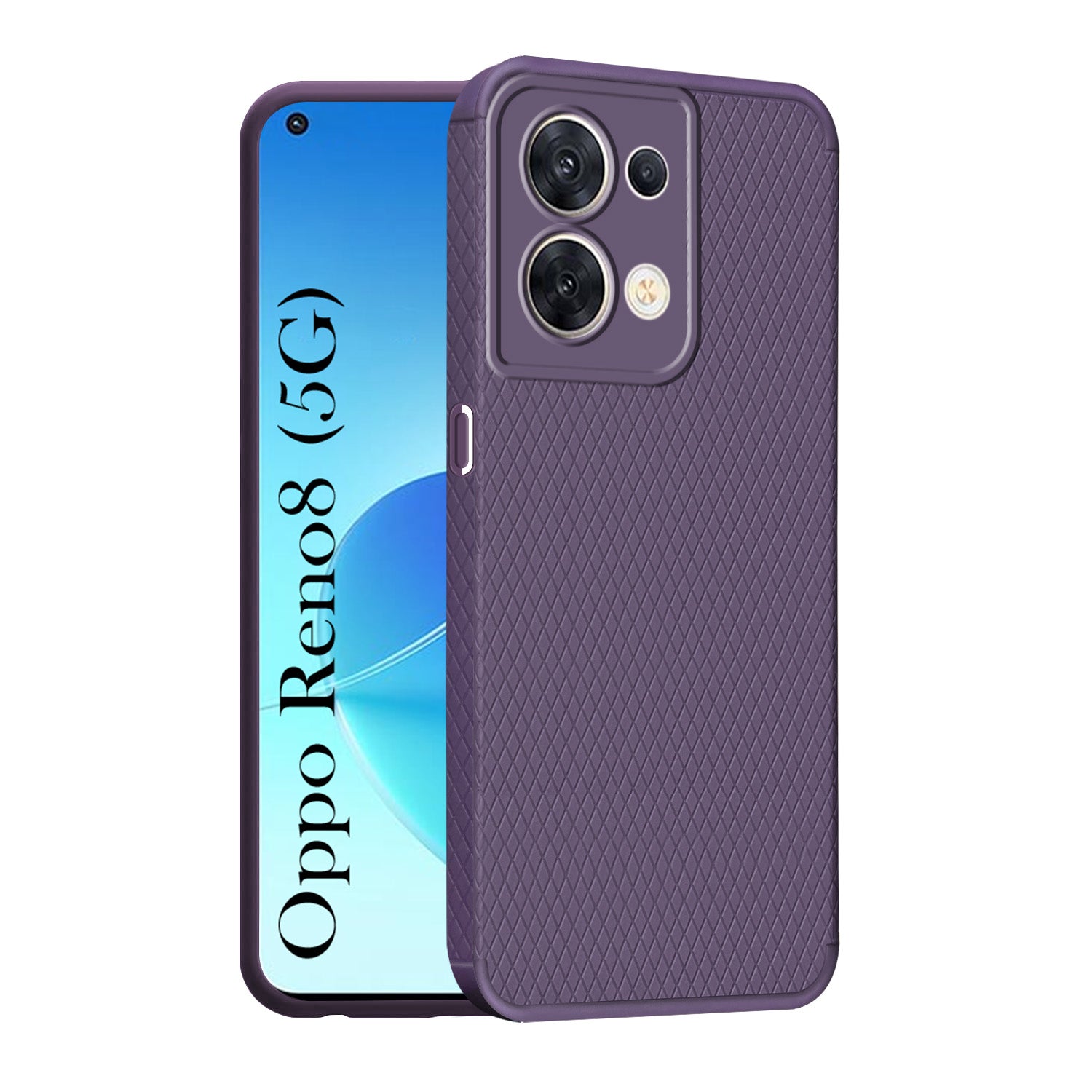 For Oppo Reno 8 5G Back Cover Case (Liquid Silicone | Side Grip | Camera Protection)
